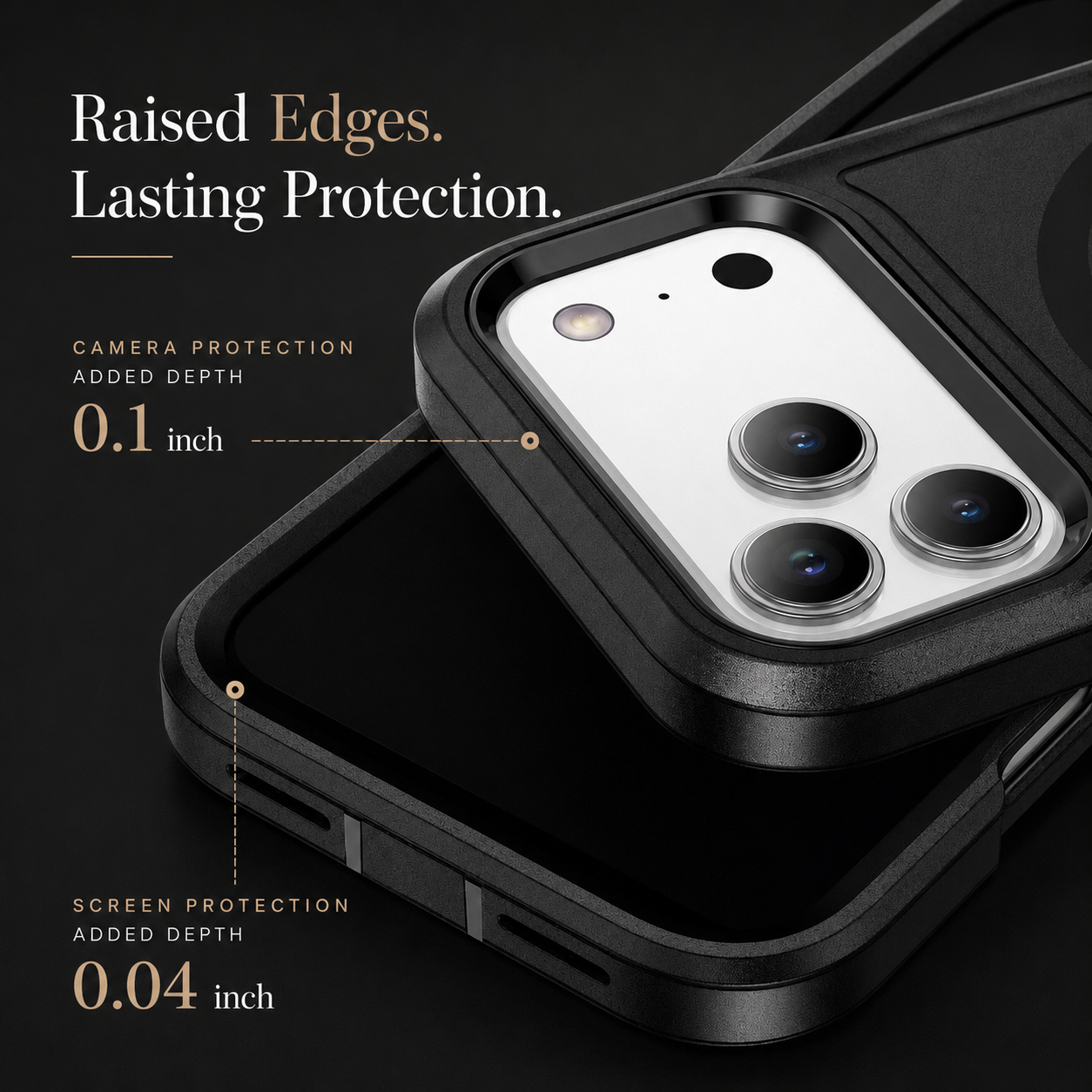 Premium iPhone Case MagSafe Compatible Camera Lens Protection Shockproof Protective Cover Magnetic Wireless Charging Rugged PC TPU Defender Design