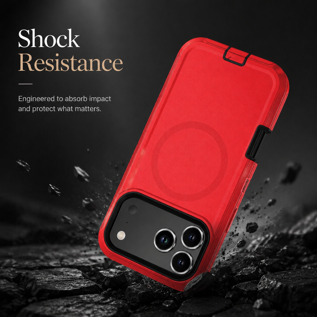 Premium iPhone Case MagSafe Compatible Camera Lens Protection Shockproof Protective Cover Magnetic Wireless Charging Rugged PC TPU Defender Design