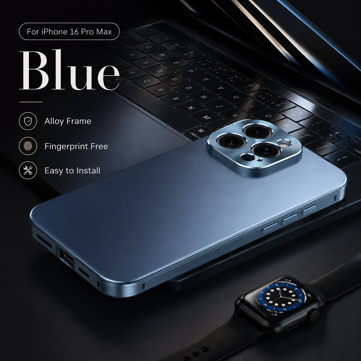 Premium iPhone Case MagSafe Compatible Camera Lens Protection Shockproof Protective Cover Magnetic Wireless Charging Titanium Alloy Frame Anti Fingerprint