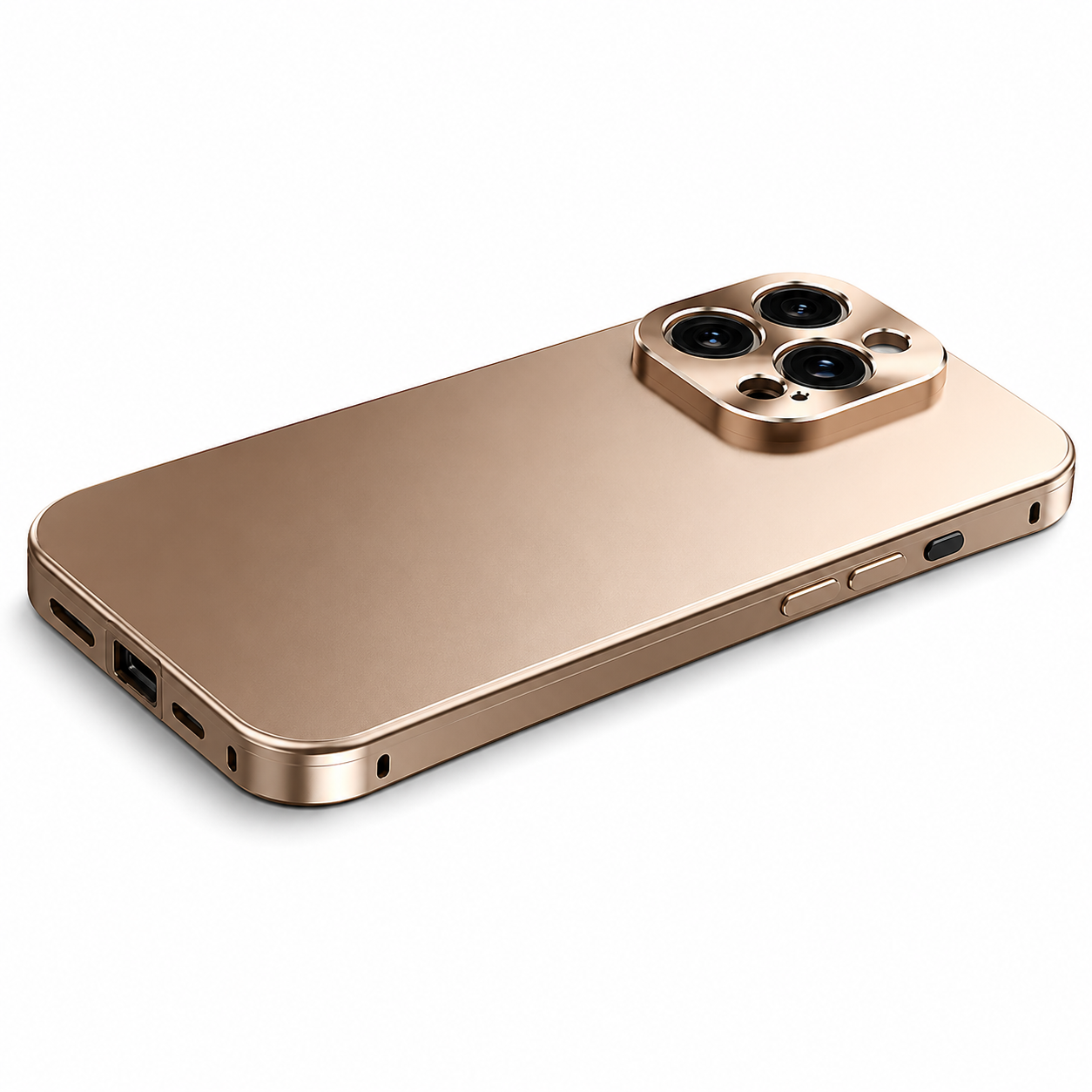 Premium iPhone Case MagSafe Compatible Camera Lens Protection Shockproof Protective Cover Magnetic Wireless Charging Titanium Alloy Frame Anti Fingerprint