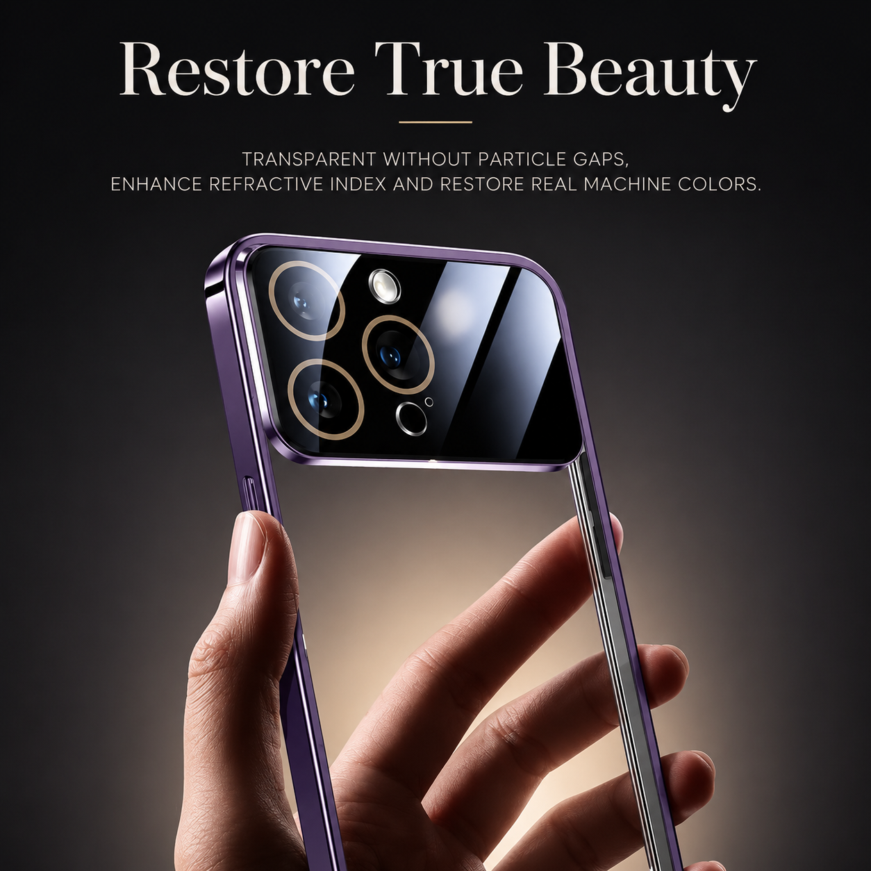 Premium iPhone Case MagSafe Compatible Camera Lens Protection Shockproof Protective Cover Transparent Acrylic Hard Back Scratch Resistant Design
