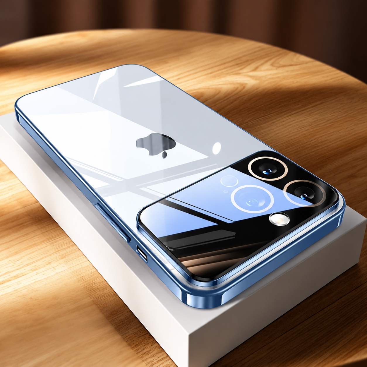 Premium iPhone Case MagSafe Compatible Camera Lens Protection Shockproof Protective Cover Transparent Acrylic Hard Back Scratch Resistant Design
