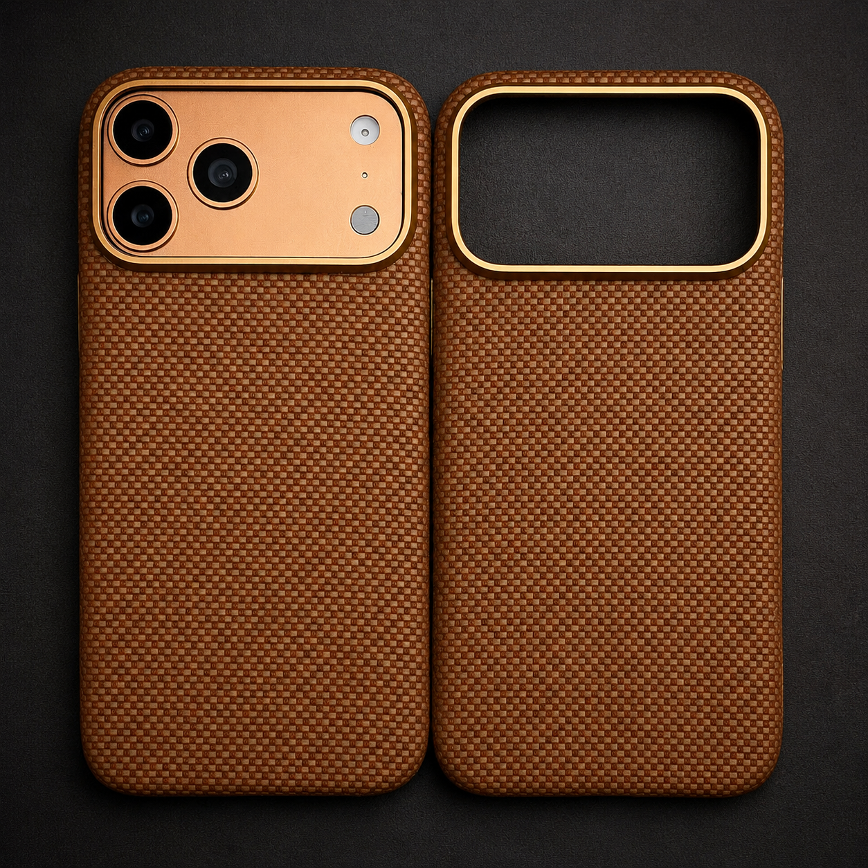 Premium iPhone Case MagSafe Compatible Carbon Aramid Fiber Cover Kevlar Texture Shockproof Protection Full Body Protective Anti Scratch Design