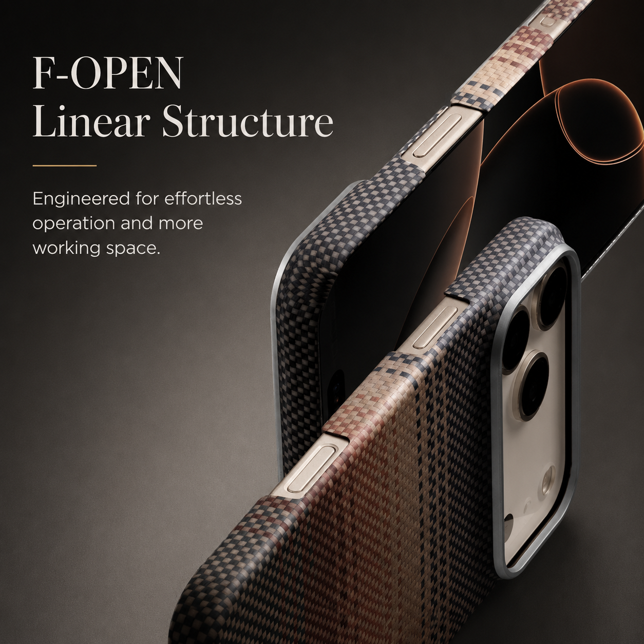 Premium iPhone Case MagSafe Compatible Carbon Fiber Aramid Cover Shockproof Anti Fingerprint Non Slip Grip Lightweight Durable Protective Case