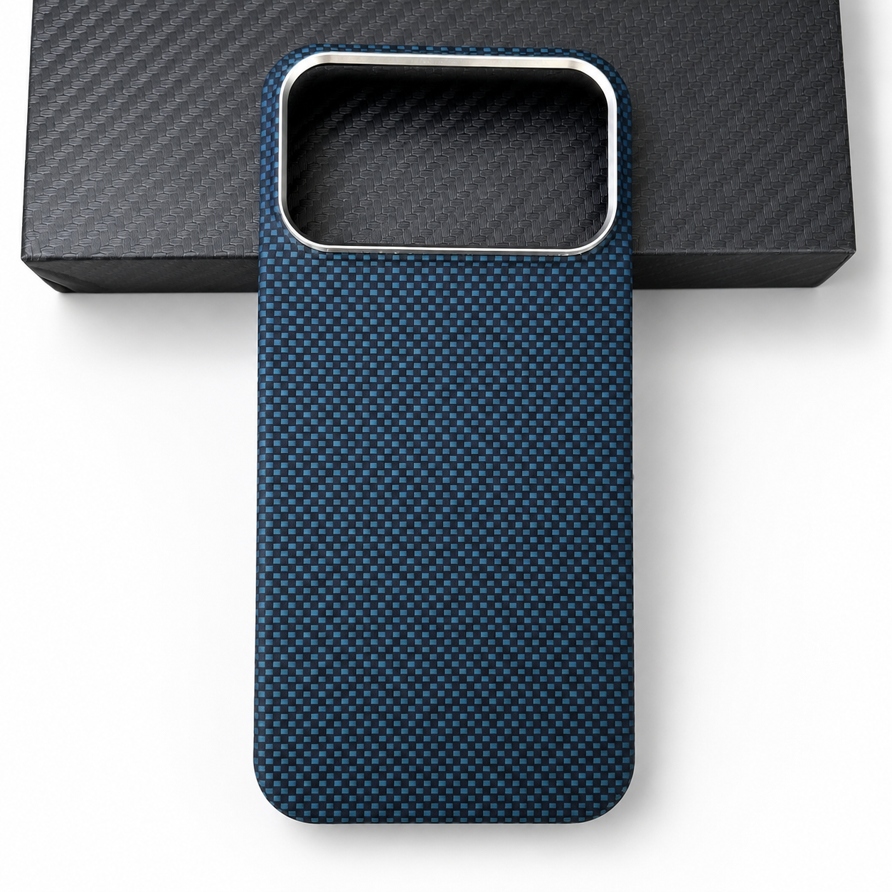 Premium iPhone Case MagSafe Compatible Carbon Fiber Aramid Cover Shockproof Anti Fingerprint Non Slip Grip Lightweight Durable Protective Case