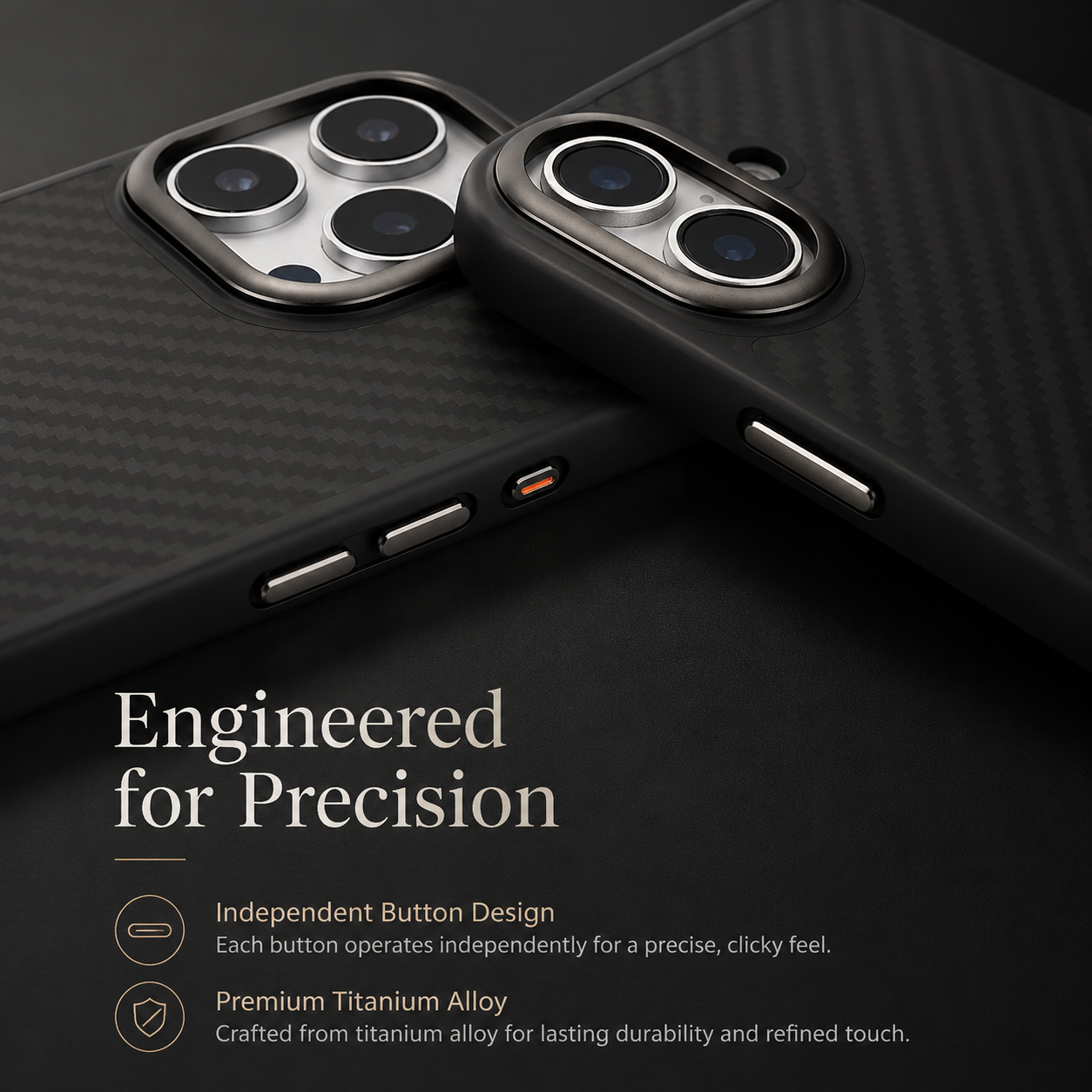 Premium iPhone Case MagSafe Compatible Carbon Fiber Cover Camera Lens Protection Shockproof TPU Shell Ultra Lightweight Protective Design