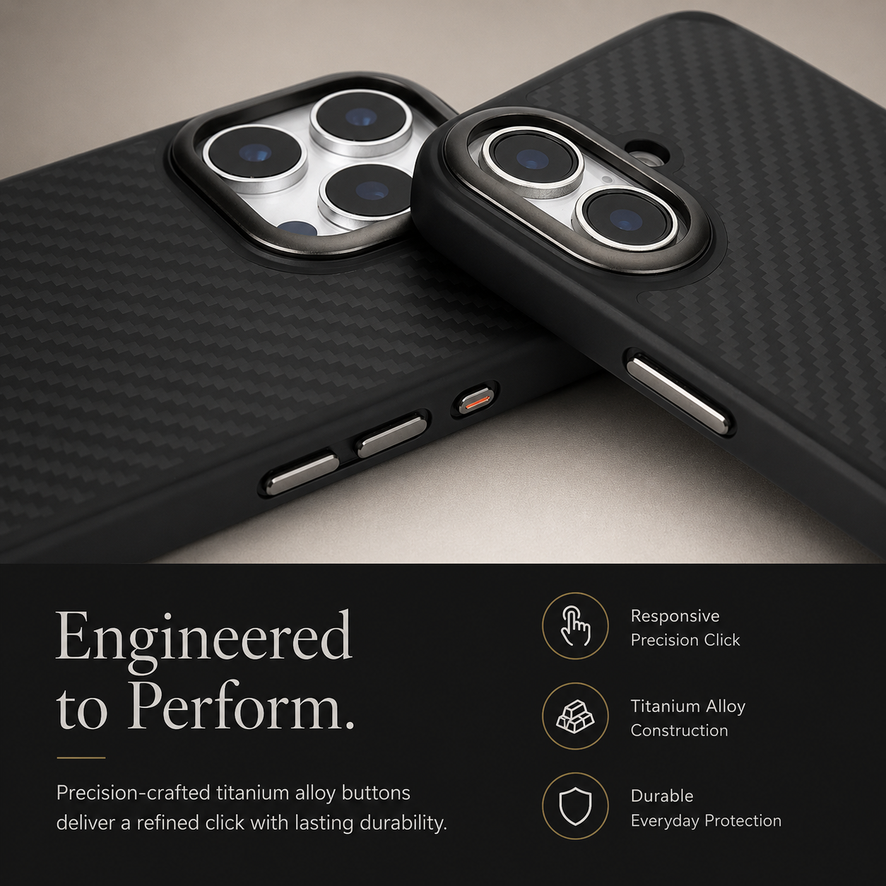 Premium iPhone Case MagSafe Compatible Carbon Fiber Cover Shockproof TPU Protection Camera Lens Protection Ultra Lightweight Secure Grip Anti Scratch Design