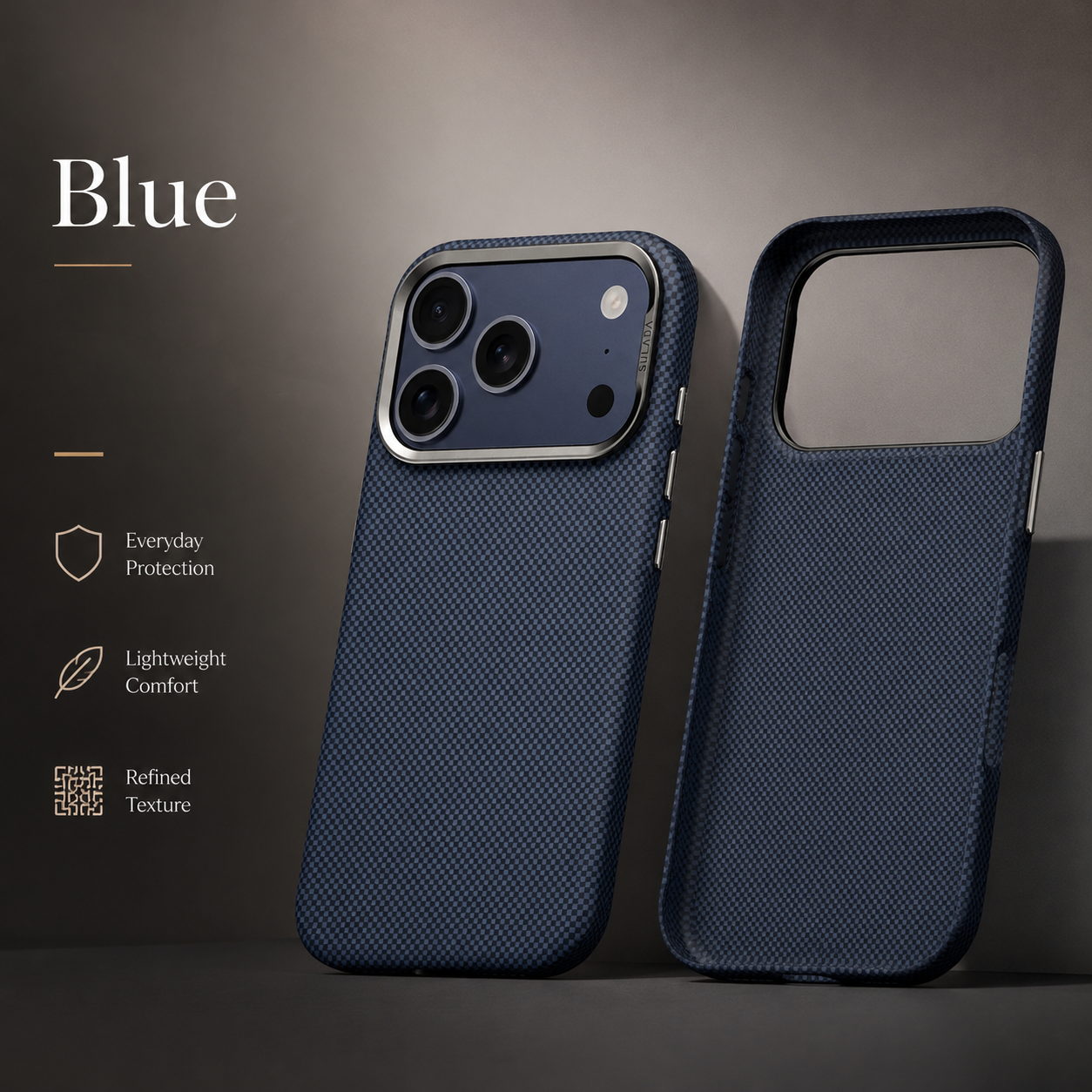 Premium iPhone Case MagSafe Compatible Carbon Fiber Finish, Camera Lens Protection, Integrated Stand Function, Shockproof PC Hard Shell Design