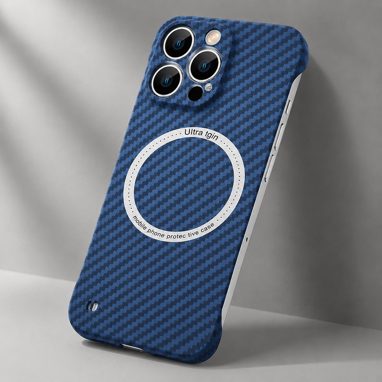 Premium iPhone Case MagSafe Compatible Carbon Fiber Texture Protective Cover Camera Lens Protection Shockproof Ultra Thin Slim Lightweight Design