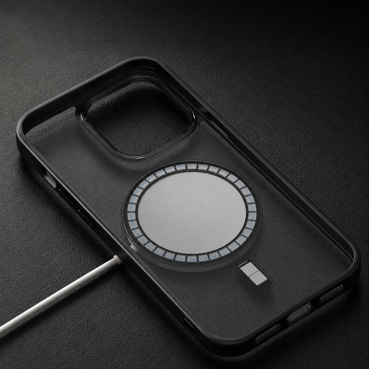 Premium iPhone Case MagSafe Compatible Clear Transparent Acrylic Back with Shockproof Protection, Anti Fingerprint Surface, Soft TPU Frame Design