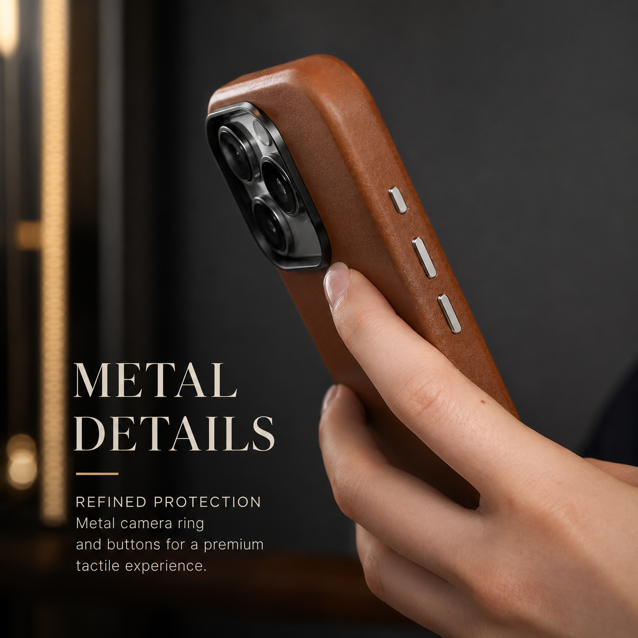 Premium iPhone Case MagSafe Compatible Genuine Cowhide Leather Cover Retro Style Full Body Protective Shell Anti Fingerprint Magnetic Wallet Design