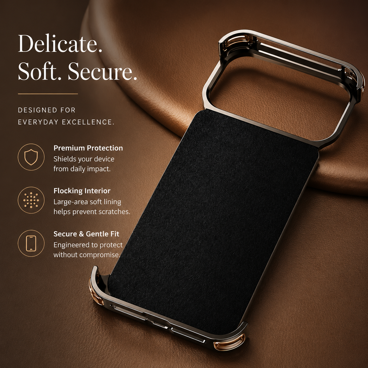 Premium iPhone Case MagSafe Compatible Genuine Leather Magnetic Cover Rotating Stand Ring Shockproof Anti Drop Frameless Wireless Charging Grip