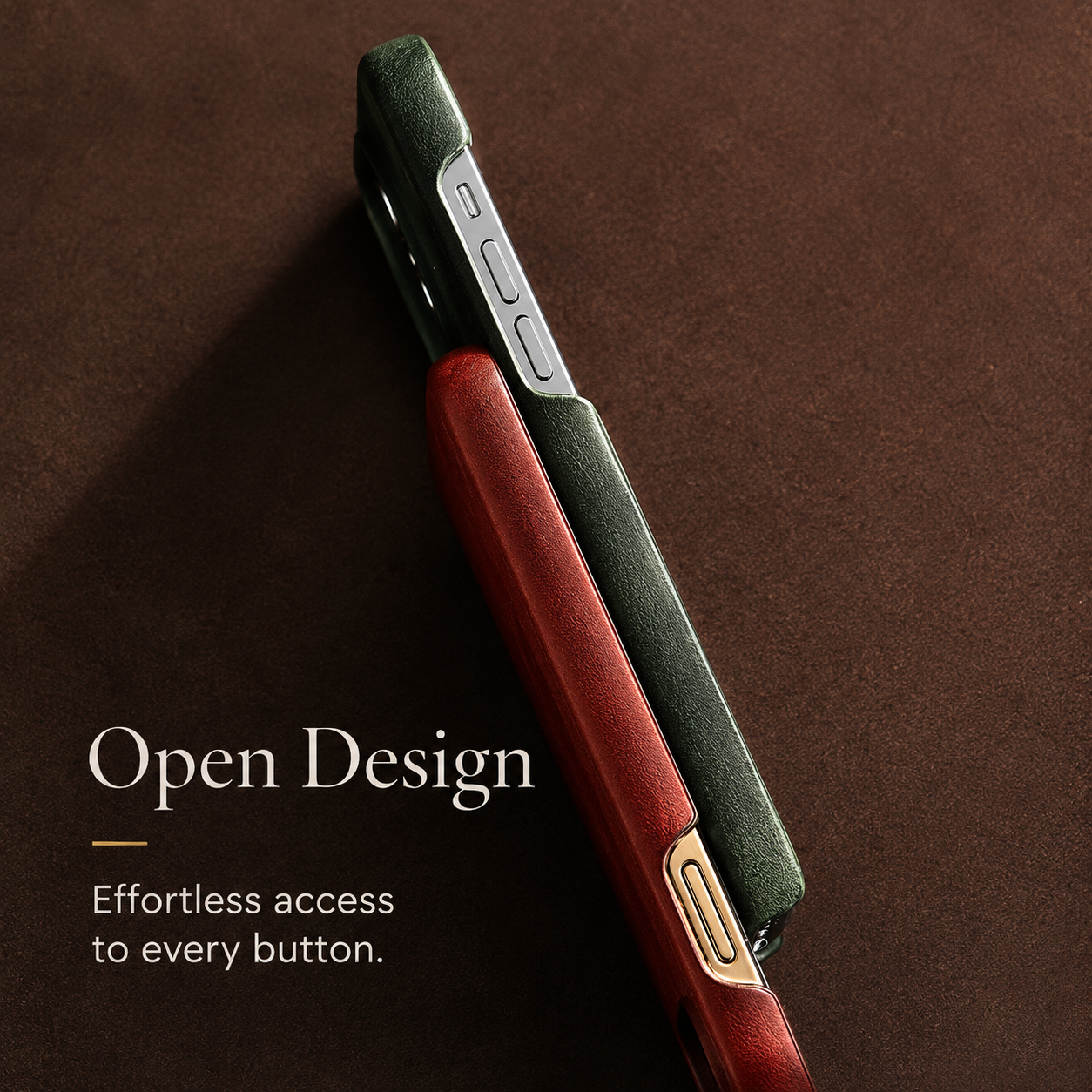 Premium iPhone Case MagSafe Compatible Genuine Leather Protective Cover Camera Lens Protection Shockproof Strap Design Slim Carry Strap