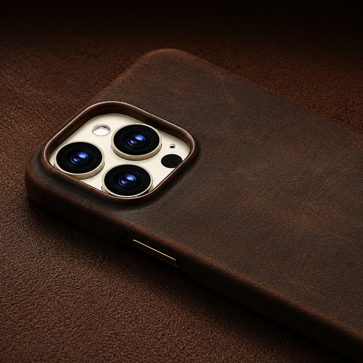 Premium iPhone Case MagSafe Compatible Genuine Leather Protective Cover Camera Lens Protection Shockproof Strap Design Slim Carry Strap
