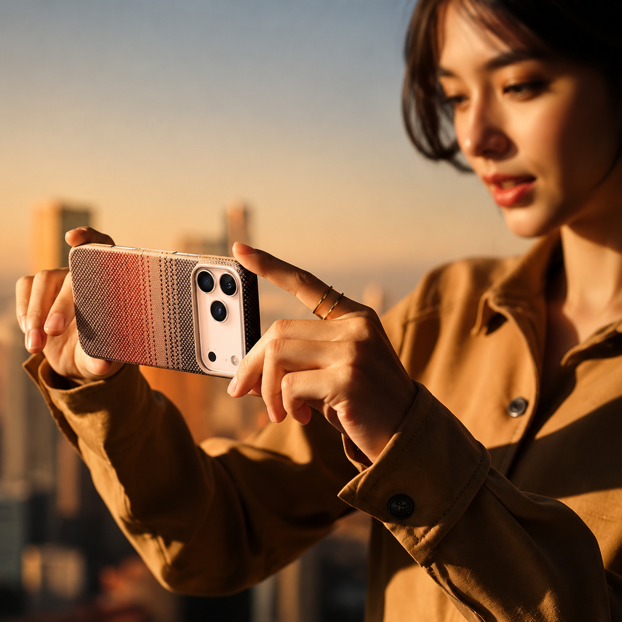 Premium iPhone Case MagSafe Compatible Kevlar Aramid Carbon Fiber Ultra Thin Full Coverage Matte Anti Scratch Raised Screen Lens Guard Protection