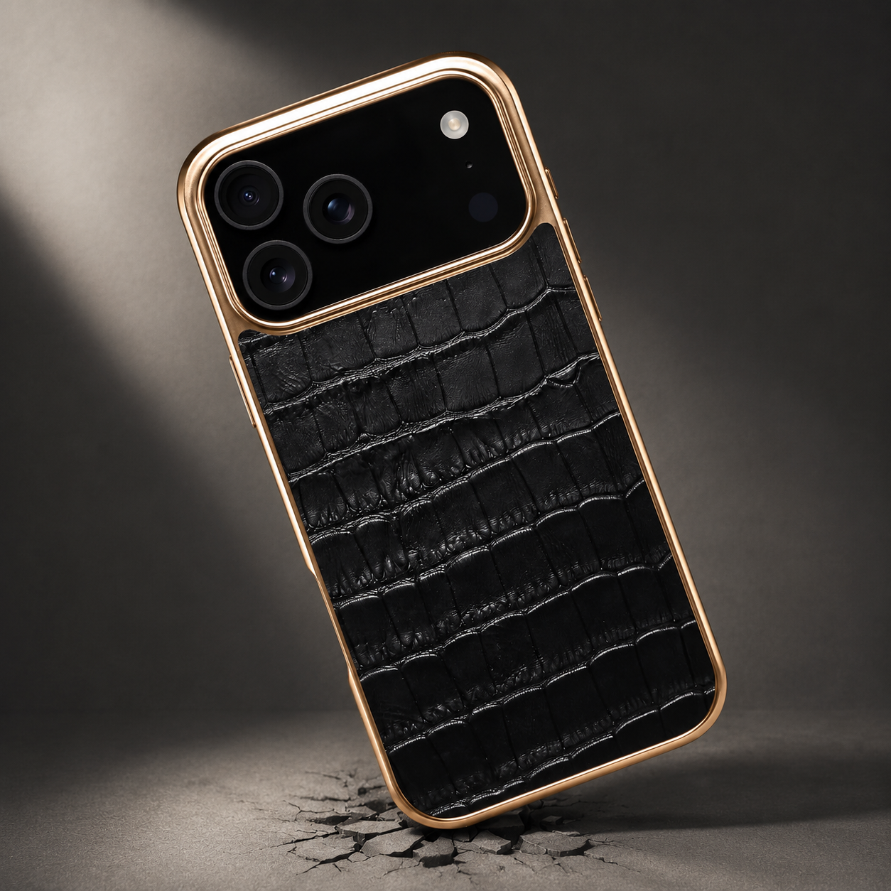 Premium iPhone Case MagSafe Compatible Leather Cover Crocodile Texture Camera Lens Protection Shockproof Anti Scratch Protective Back Shell