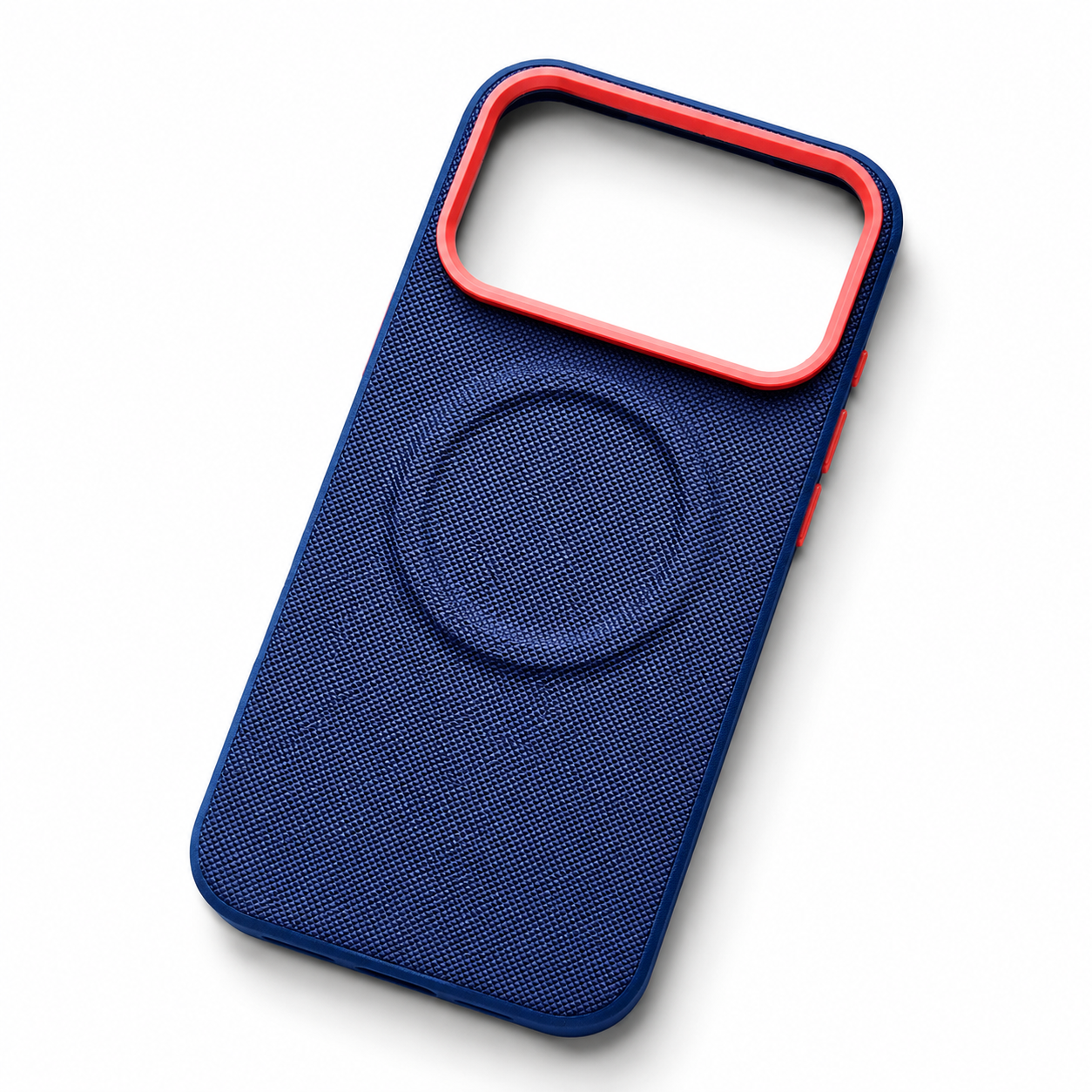 Premium iPhone Case MagSafe Compatible Leather Cover Diamond Texture Design Camera Lens Protection Shockproof Secure Grip Anti Scratch Full Coverage Design