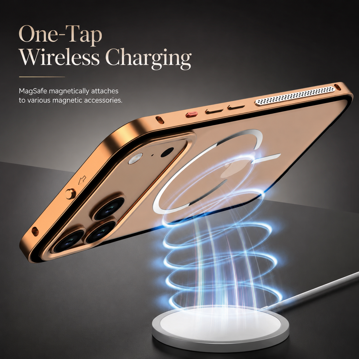 Premium iPhone Case MagSafe Compatible Magnetic Protective Cover Aluminum Alloy Frame Frosted Matte Back Camera Lens Guard Wireless Charging Slim Profile