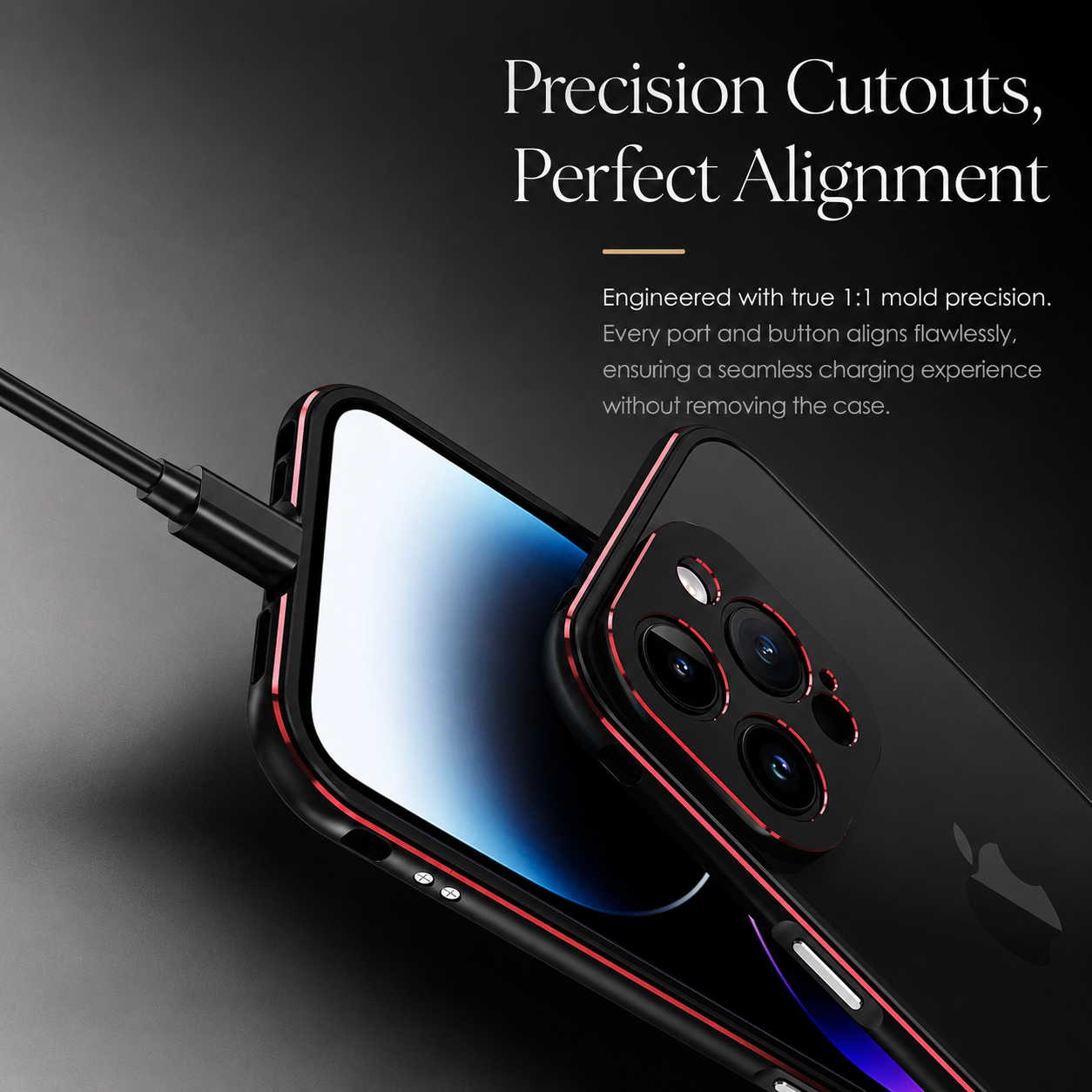 Premium iPhone Case MagSafe Compatible Magnetic Protective Cover Aluminum Bumper Camera Lens Protection Shockproof Full Protection Slim Design