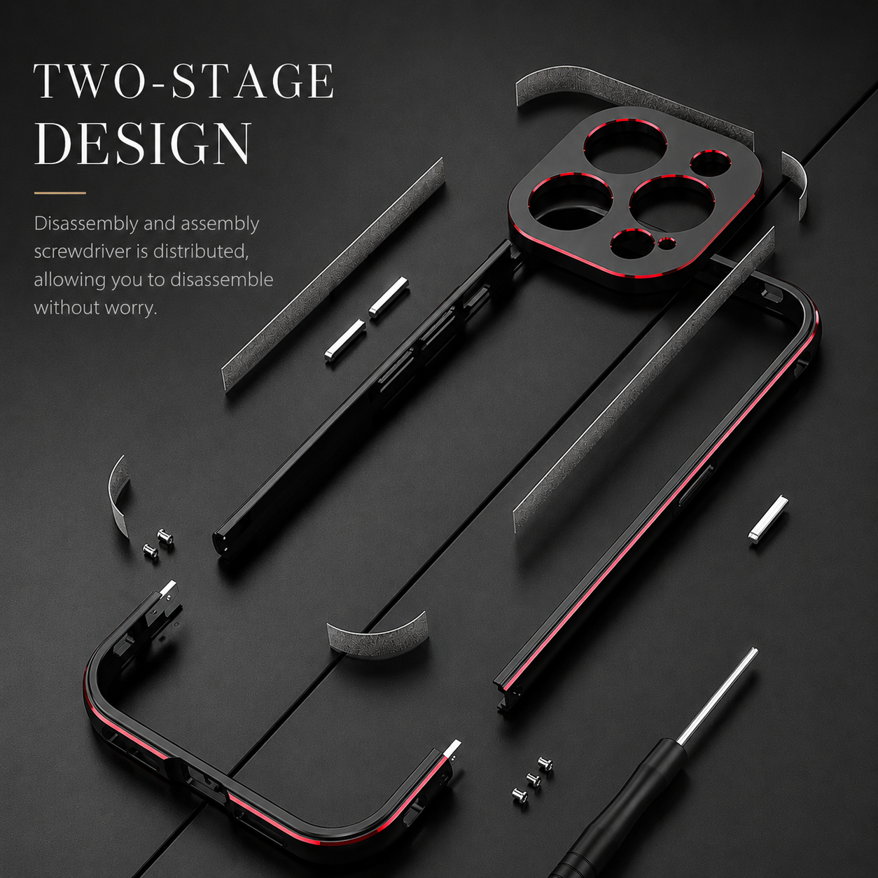 Premium iPhone Case MagSafe Compatible Magnetic Protective Cover Aluminum Bumper Camera Lens Protection Shockproof Full Protection Slim Design