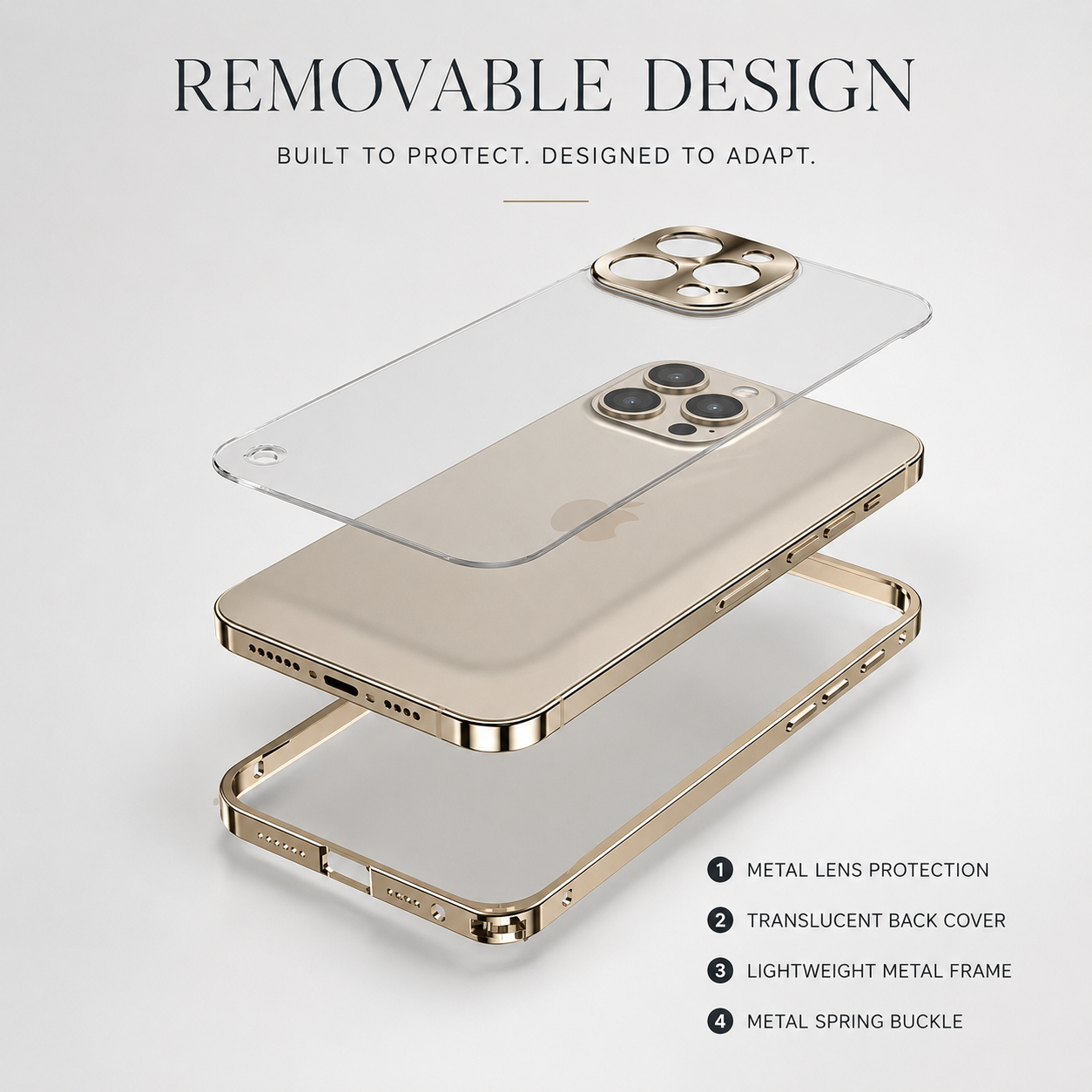 Premium iPhone Case MagSafe Compatible Magnetic Protective Cover Aluminum Metal Frame Camera Lens Guard Shockproof Full Protection Slim Design
