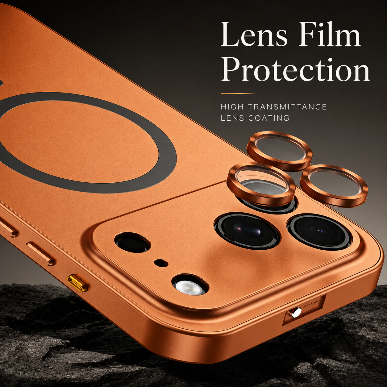 Premium iPhone Case MagSafe Compatible Magnetic Protective Cover Aluminum Metal Frame Camera Lens Protection Shockproof Ultra Thin Full Protection