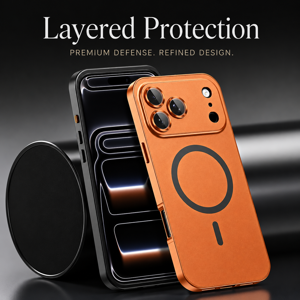 Premium iPhone Case MagSafe Compatible Magnetic Protective Cover Aluminum Metal Frame Camera Lens Protection Shockproof Ultra Thin Full Protection