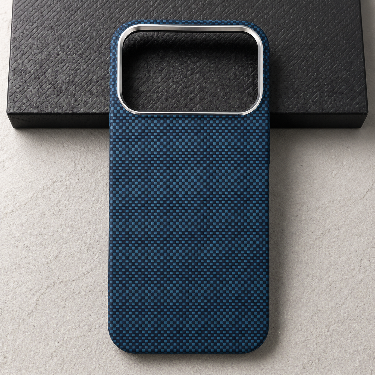 Premium iPhone Case MagSafe Compatible Magnetic Protective Cover Aramid Carbon Fiber Ultra Thin Lightweight Shockproof Anti Scratch Grip Texture