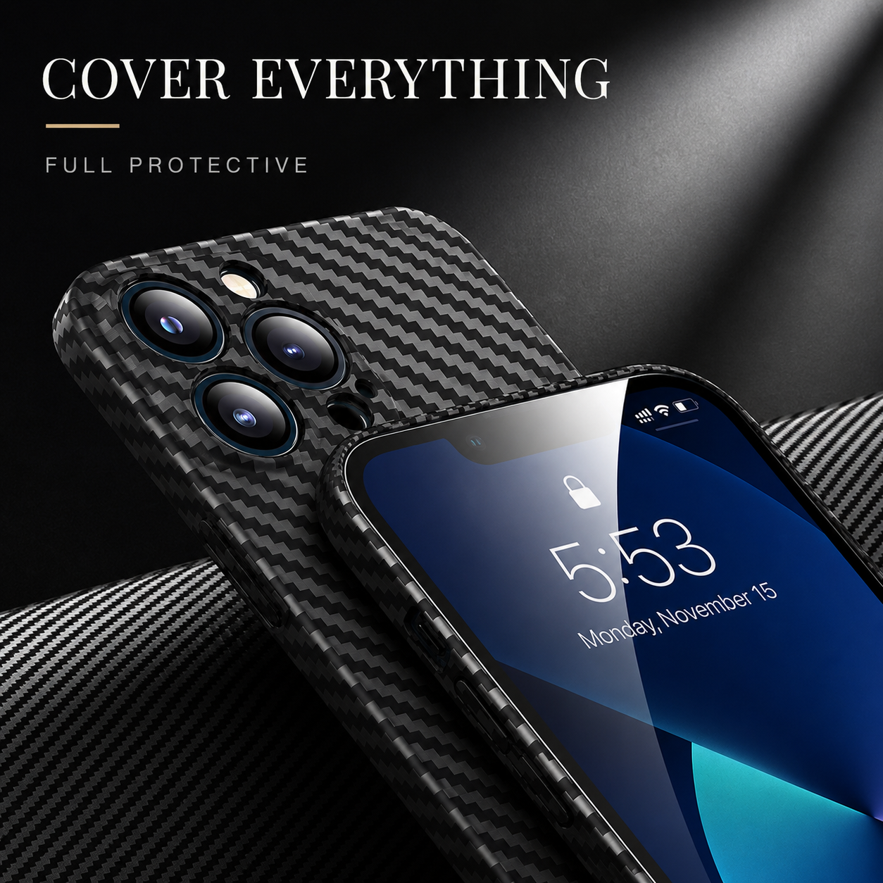 Premium iPhone Case MagSafe Compatible Magnetic Protective Cover Carbon Fiber Matte PP Back Camera Lens Protection Ultra Thin Lightweight Scratch Resistant Slim Design