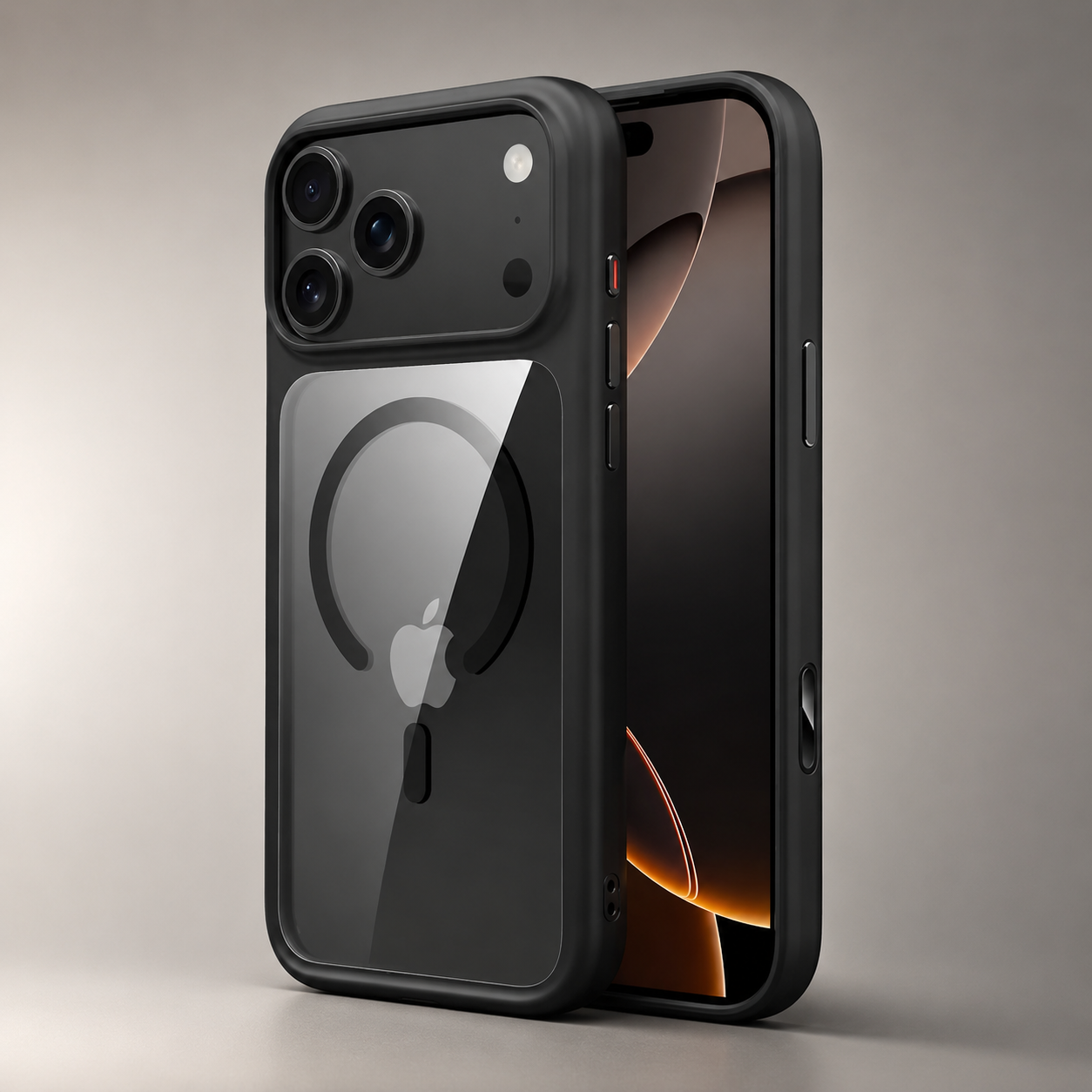 Premium iPhone Case MagSafe Compatible Magnetic Protective Cover Clear Transparent Back Shockproof Armor Camera Control Button Anti Scratch Texture