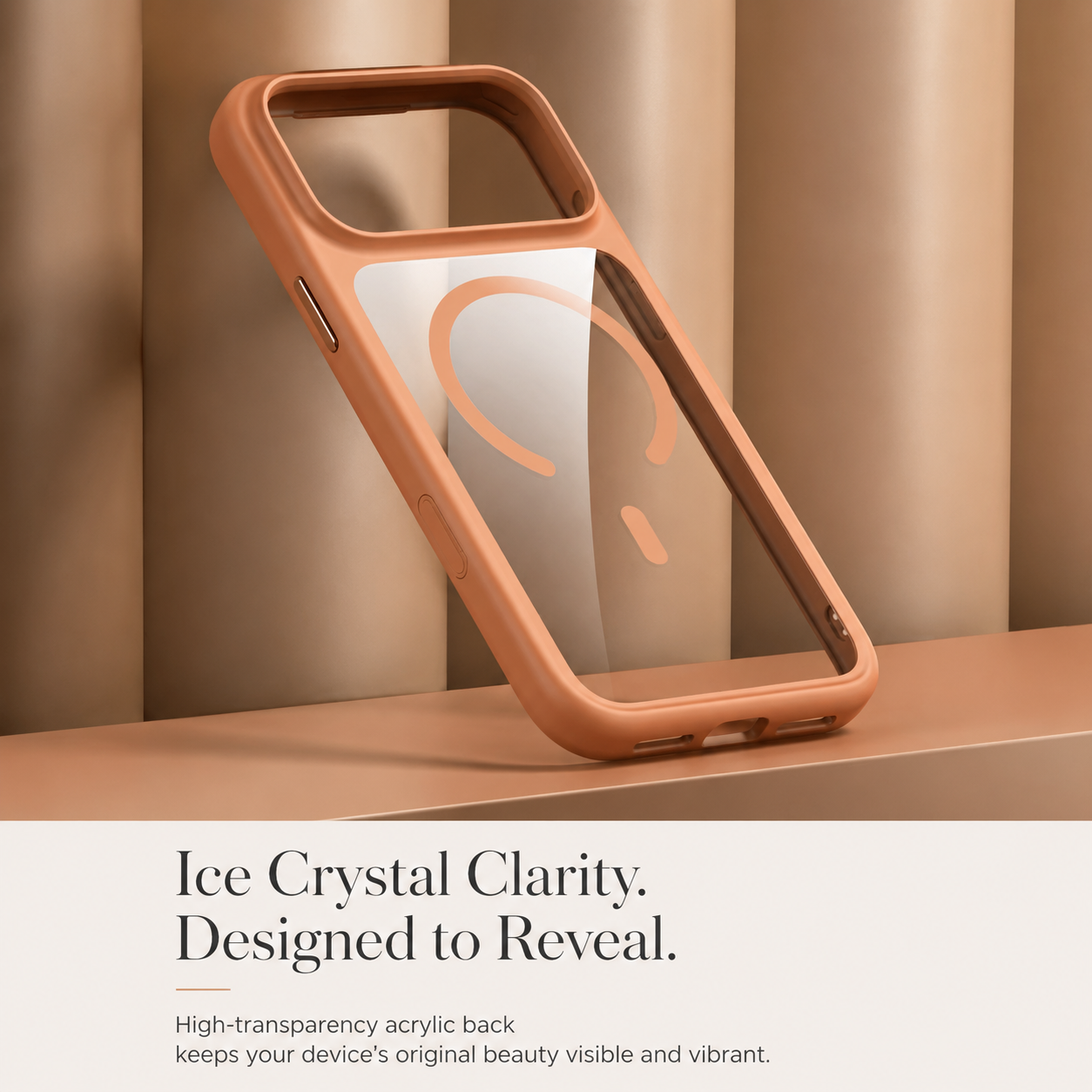 Premium iPhone Case MagSafe Compatible Magnetic Protective Cover Clear Transparent Back Shockproof Armor Camera Control Button Anti Scratch Texture
