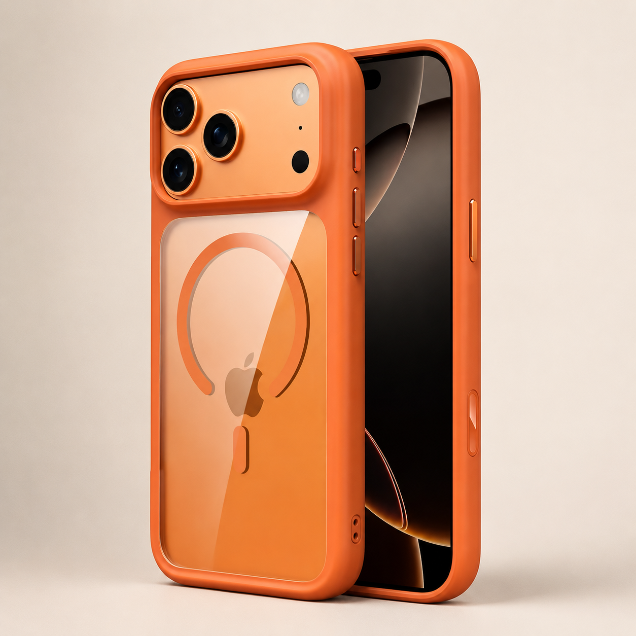 Premium iPhone Case MagSafe Compatible Magnetic Protective Cover Clear Transparent Back Shockproof Armor Camera Control Button Anti Scratch Texture