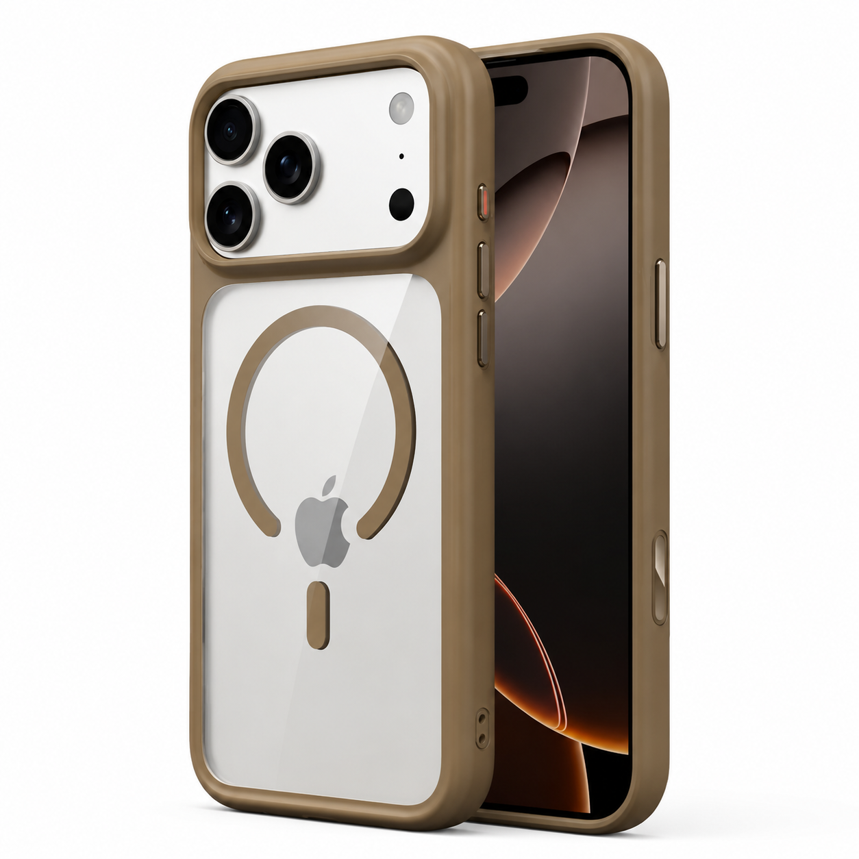 Premium iPhone Case MagSafe Compatible Magnetic Protective Cover Clear Transparent Back Shockproof Armor Camera Control Button Anti Scratch Texture