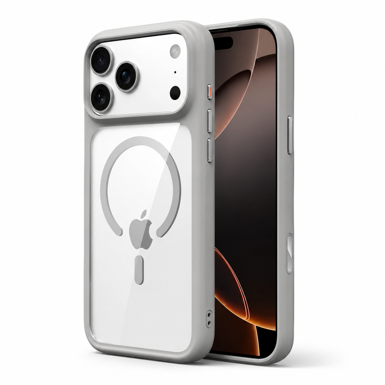 Premium iPhone Case MagSafe Compatible Magnetic Protective Cover Clear Transparent Back Shockproof Armor Camera Control Button Anti Scratch Texture