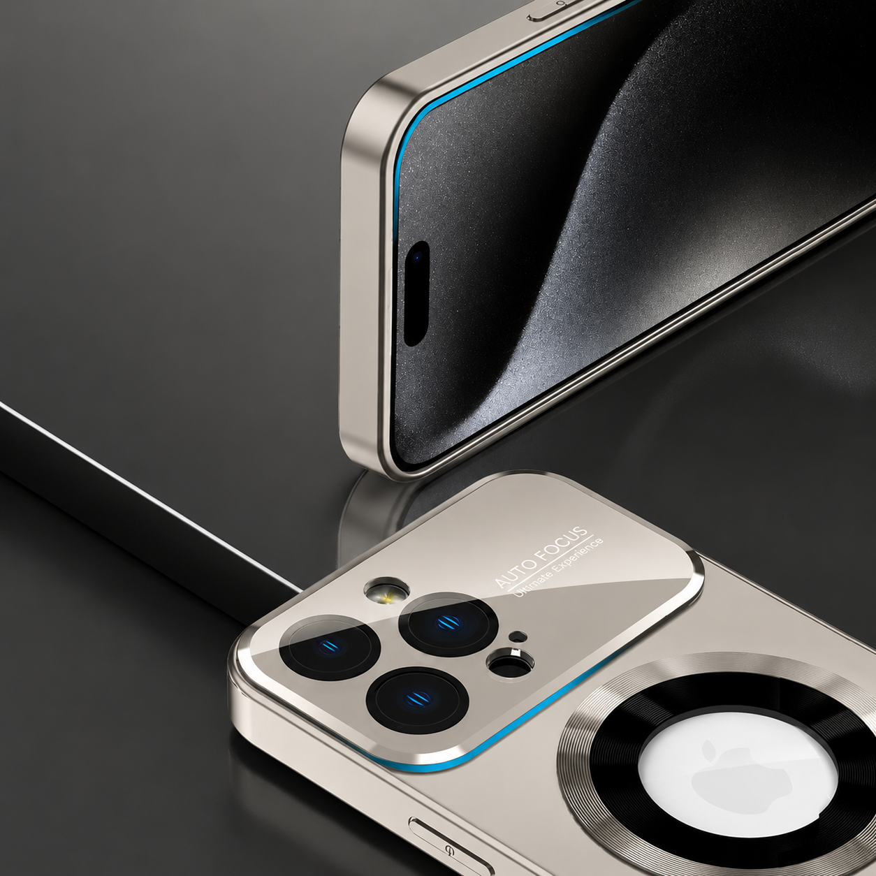 Premium iPhone Case MagSafe Compatible Magnetic Protective Cover Matte Finish Shockproof PC TPU Construction Camera Lens Guard Slim Durable Design