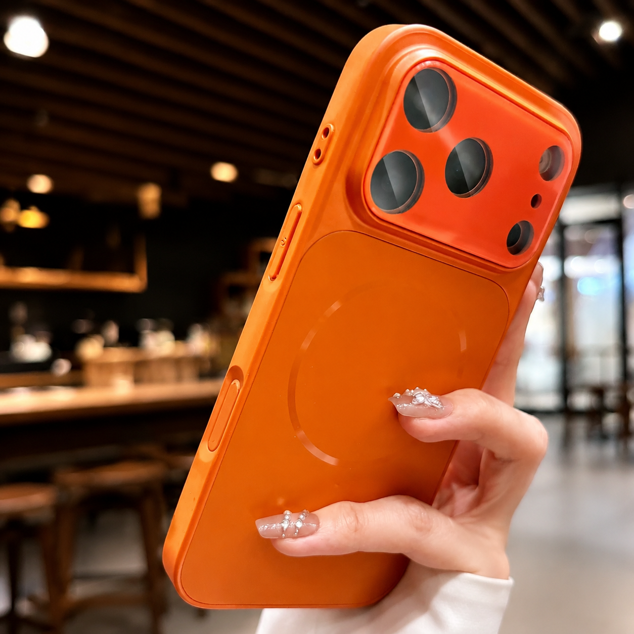 Premium iPhone Case MagSafe Compatible Magnetic Protective Cover Matte Shockproof PC Back Glass Camera Lens Guard Anti Fingerprint Finish Lightweight