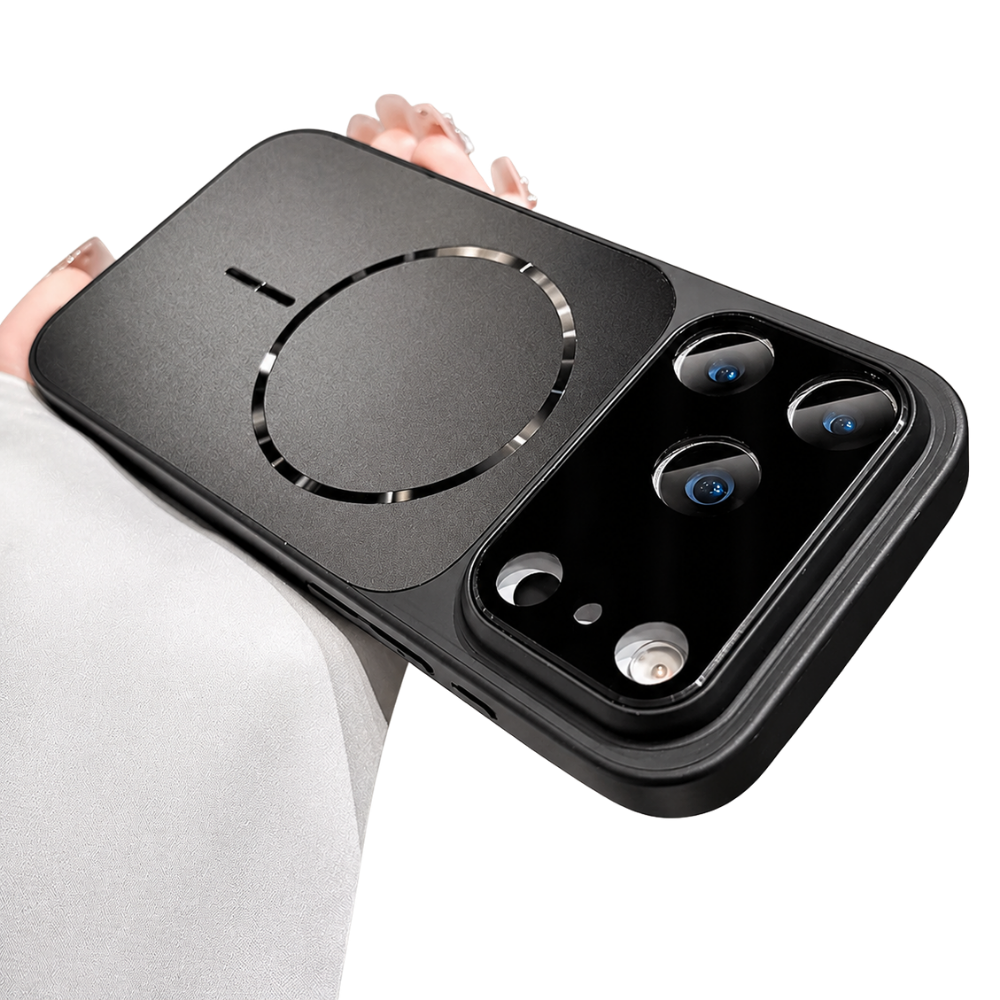 Premium iPhone Case MagSafe Compatible Magnetic Protective Cover Matte Shockproof PC Back Glass Camera Lens Guard Anti Fingerprint Finish Lightweight