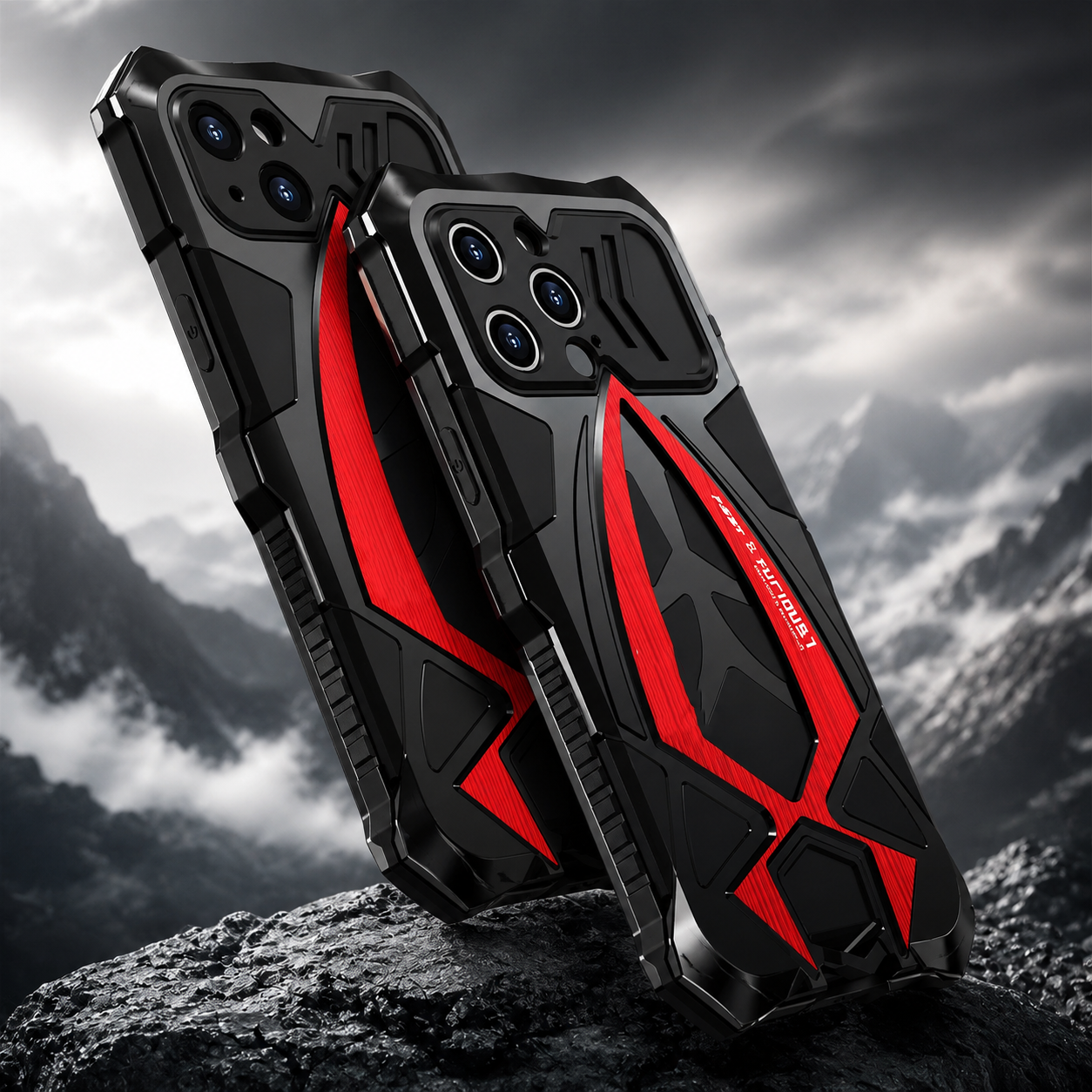 Premium iPhone Case MagSafe Compatible Magnetic Protective Cover Metal Armor Frame Shockproof TPU Interior Camera Lens Guard Wireless Charging