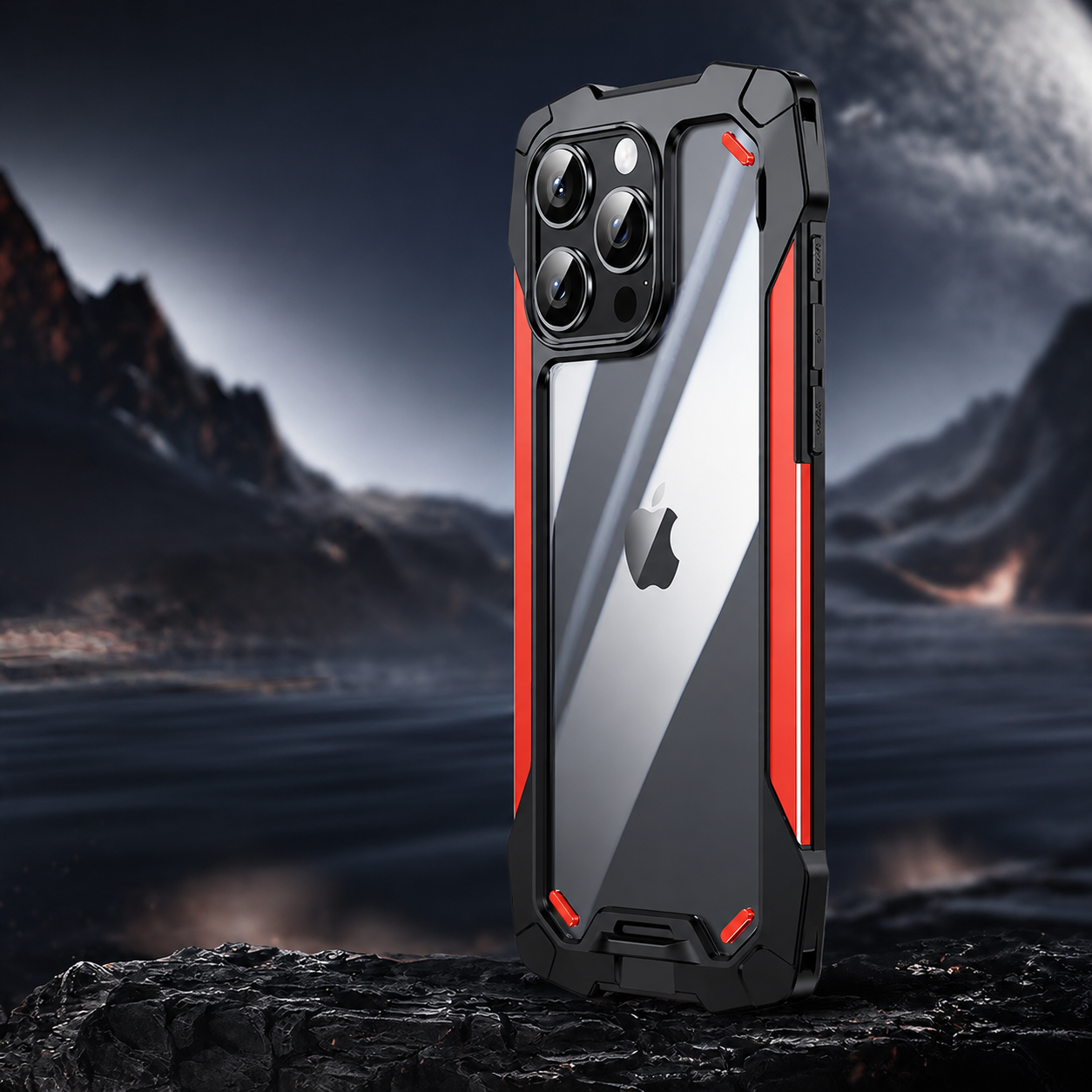 Premium iPhone Case MagSafe Compatible Magnetic Protective Cover Military Armor Metal Frame Dual Layer Shockproof Tempered Glass Rugged Design
