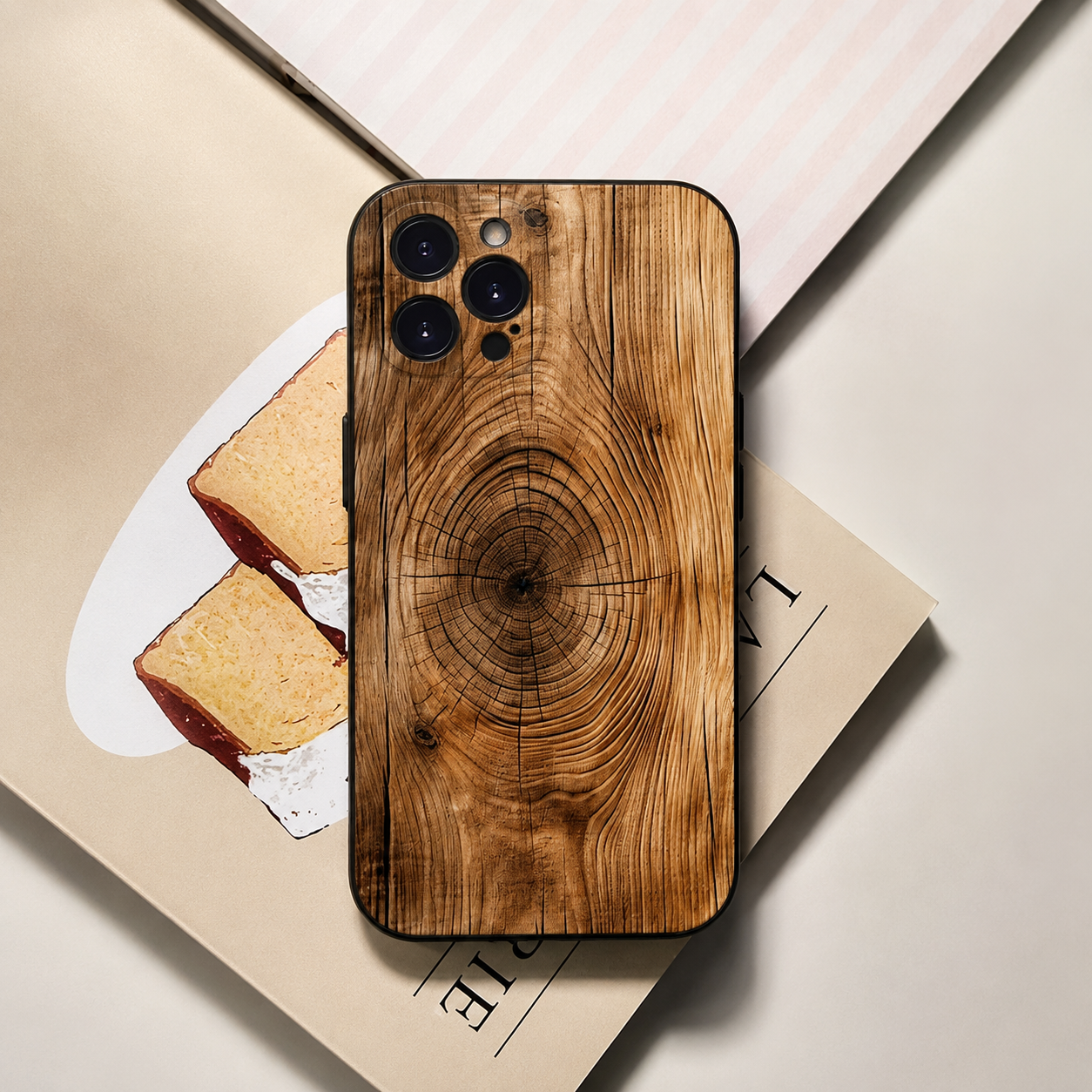 Premium iPhone Case MagSafe Compatible Magnetic Protective Cover Natural Wood Back Camera Lens Protection Shockproof Ultra Thin Slim Design