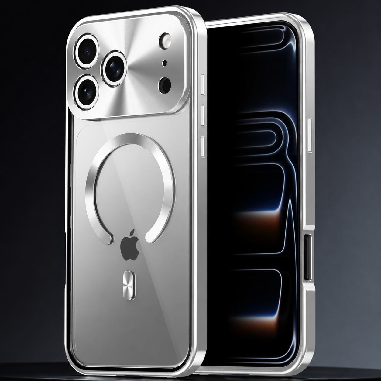 Premium iPhone Case MagSafe Compatible Magnetic Protective Cover Privacy Screen Protector Camera Lens Guard Shockproof Clear Back Slim Design