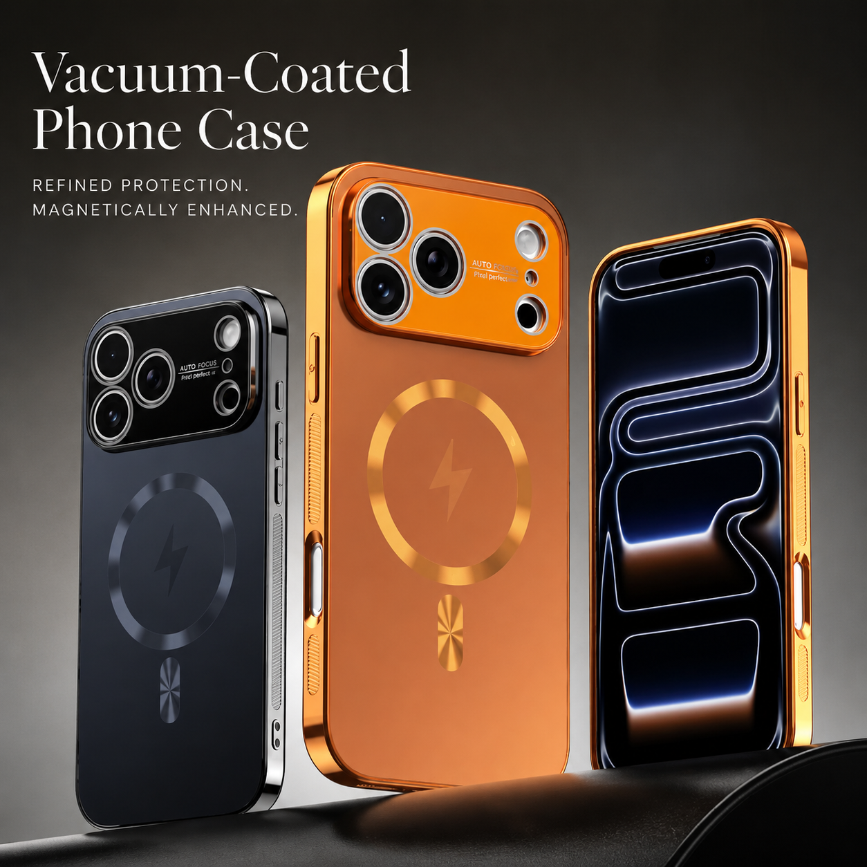 Premium iPhone Case MagSafe Compatible Magnetic Protective Cover Shockproof Aluminum Frame Electroplated Finish Matte Back Camera Lens Guard Wireless Charging