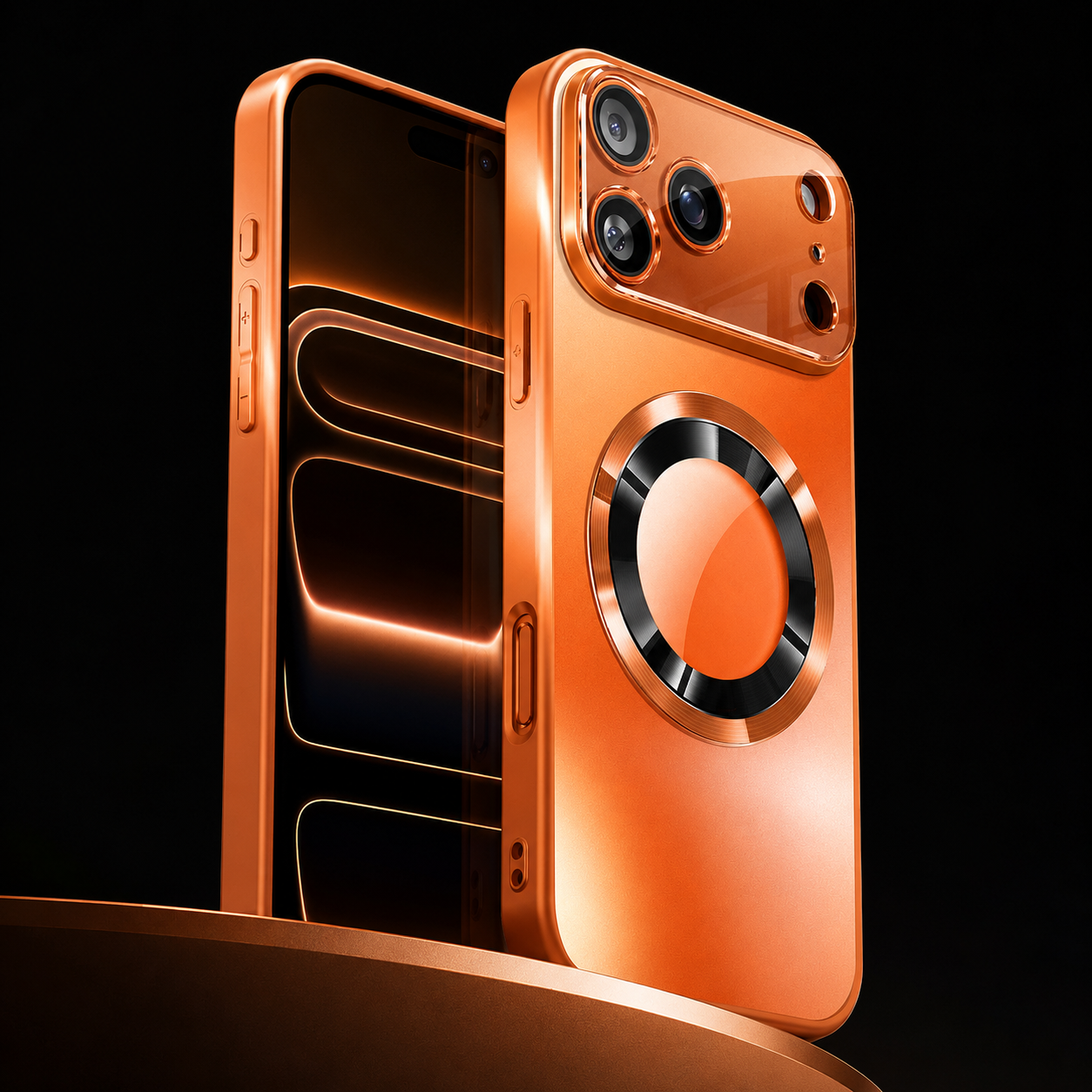 Premium iPhone Case MagSafe Compatible Magnetic Protective Cover Titanium Metallic Matte Finish Camera Lens Protection Shockproof Ultra Thin Design