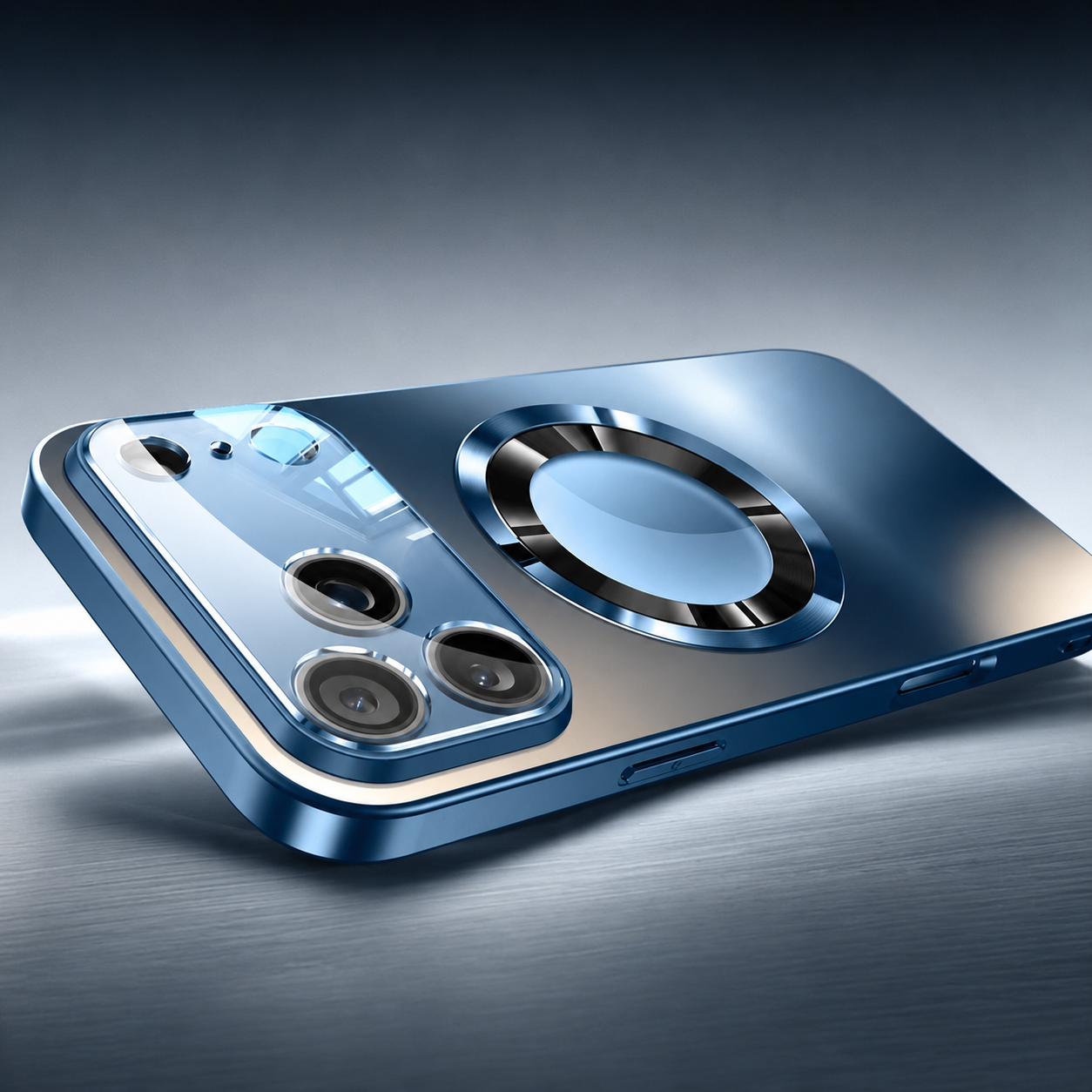 Premium iPhone Case MagSafe Compatible Magnetic Protective Cover Titanium Metallic Matte Finish Camera Lens Protection Shockproof Ultra Thin Design