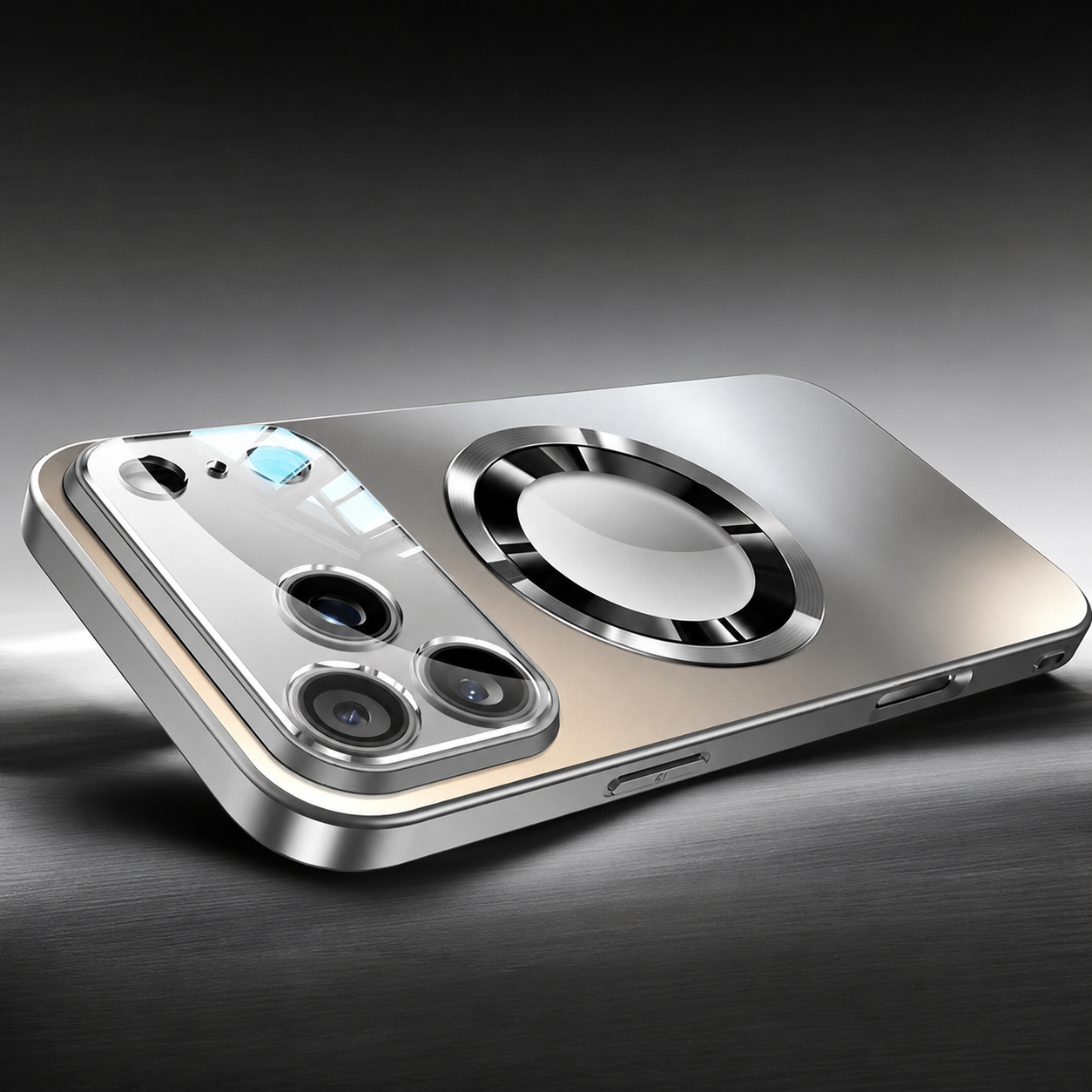 Premium iPhone Case MagSafe Compatible Magnetic Protective Cover Titanium Metallic Matte Finish Camera Lens Protection Shockproof Ultra Thin Design
