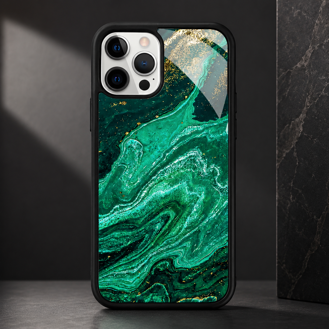 Premium iPhone Case MagSafe Compatible Marble Texture Protective Cover Gold Frame Design Shockproof Camera Lens Guard Wireless Charging Anti Scratch