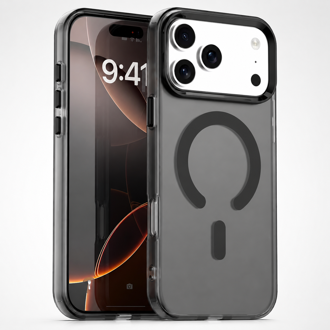 Premium iPhone Case MagSafe Compatible Matte Candy Clear Magnetic Soft Cover Camera Lens Protection Shockproof Anti-Fingerprint Non-Slip Design