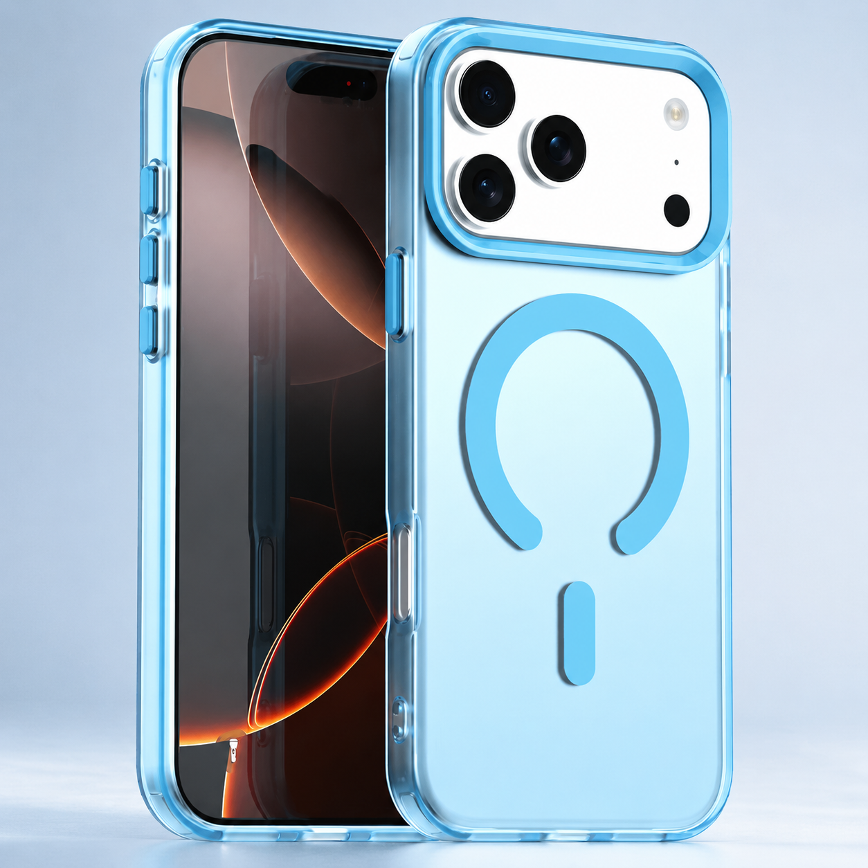 Premium iPhone Case MagSafe Compatible Matte Candy Clear Magnetic Soft Cover Camera Lens Protection Shockproof Anti-Fingerprint Non-Slip Design