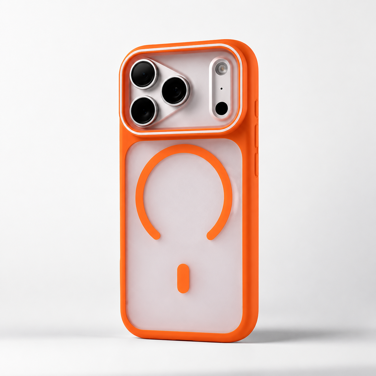 Premium iPhone Case MagSafe Compatible Matte Translucent Design with Camera Lens Protection, Shockproof Anti Fingerprint Surface, Full Coverage Construction