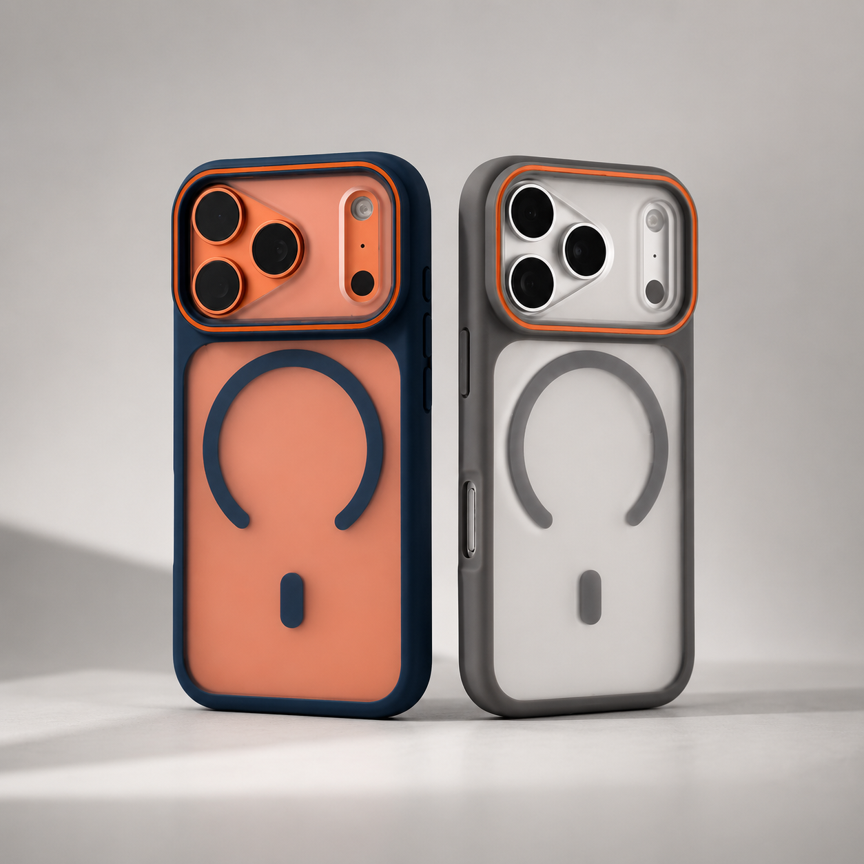 Premium iPhone Case MagSafe Compatible Matte Translucent Design with Camera Lens Protection, Shockproof Anti Fingerprint Surface, Full Coverage Construction